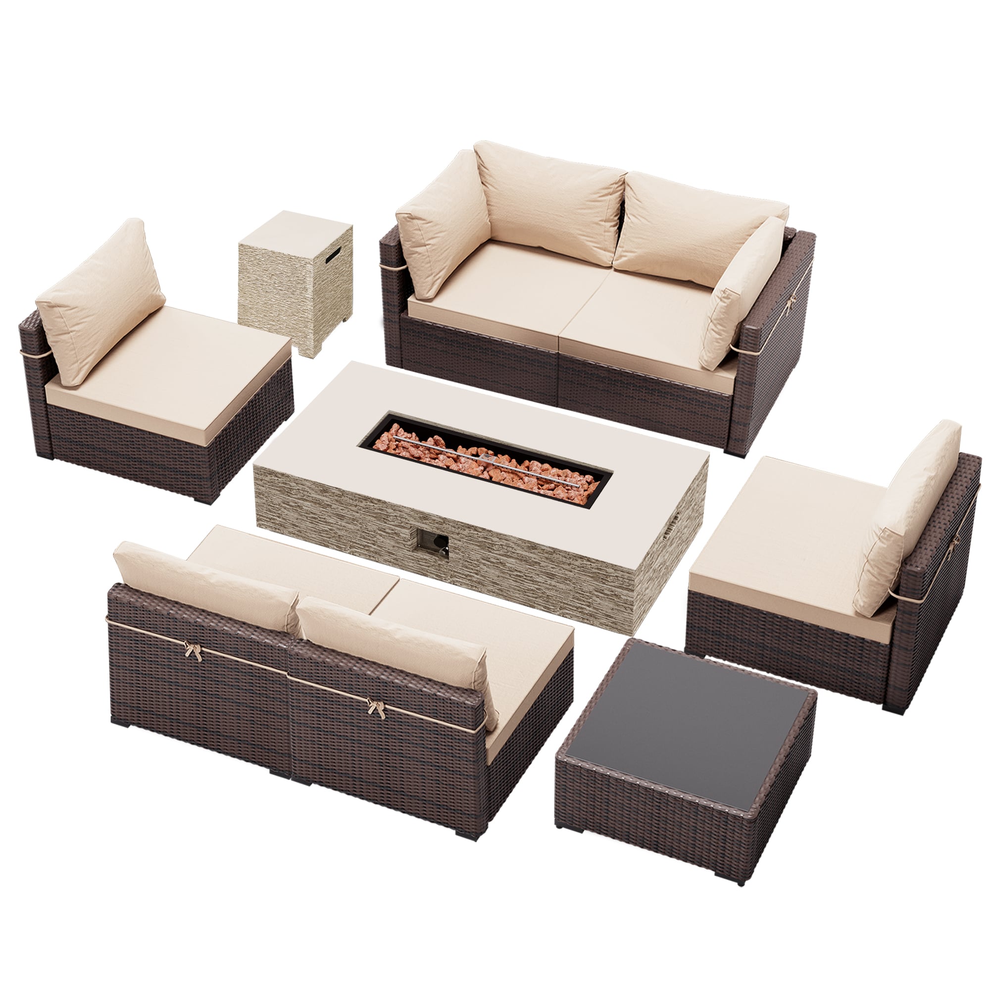 UPHA PL-2CZ-56SBE-Z1-T Patio-Conversation-Sets - View #2