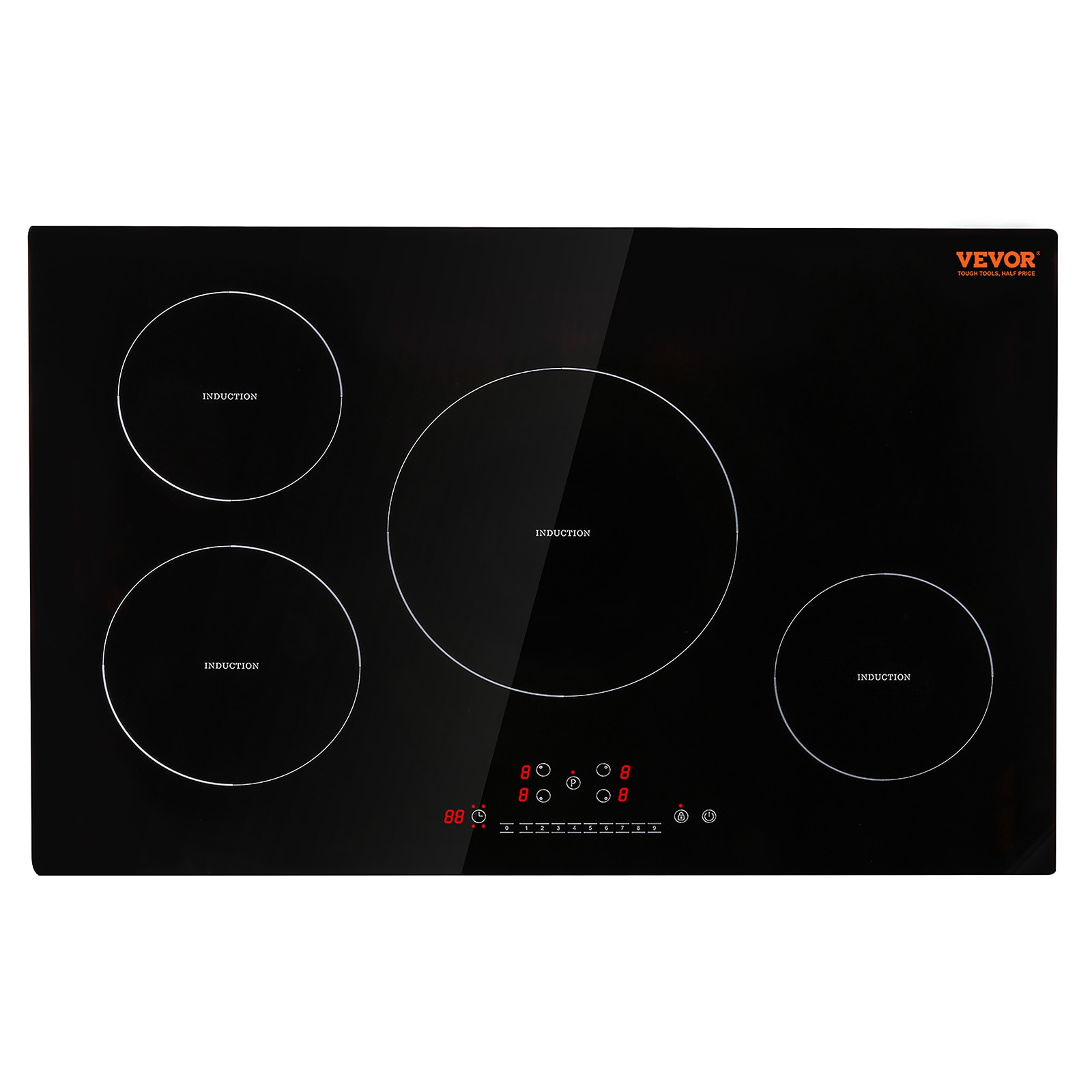 VEVOR Built in Electric Stove Top 35.4 x 20.5 in. 5-Burners