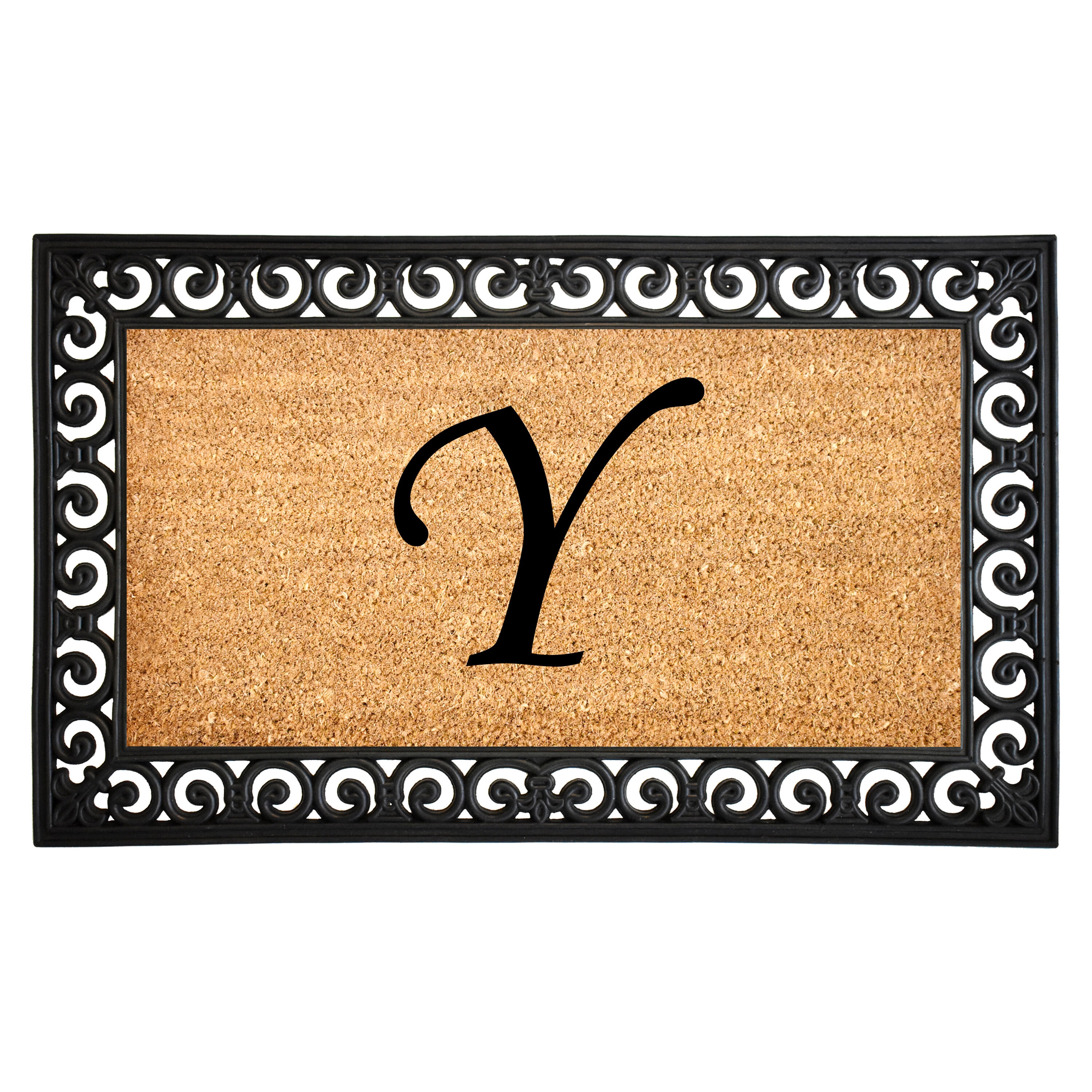 Callowaymills 104132436Y 2-ft x 3-ft Multi Coir/Rubber Rectangular Indoor or outdoor Decorative Door mat
