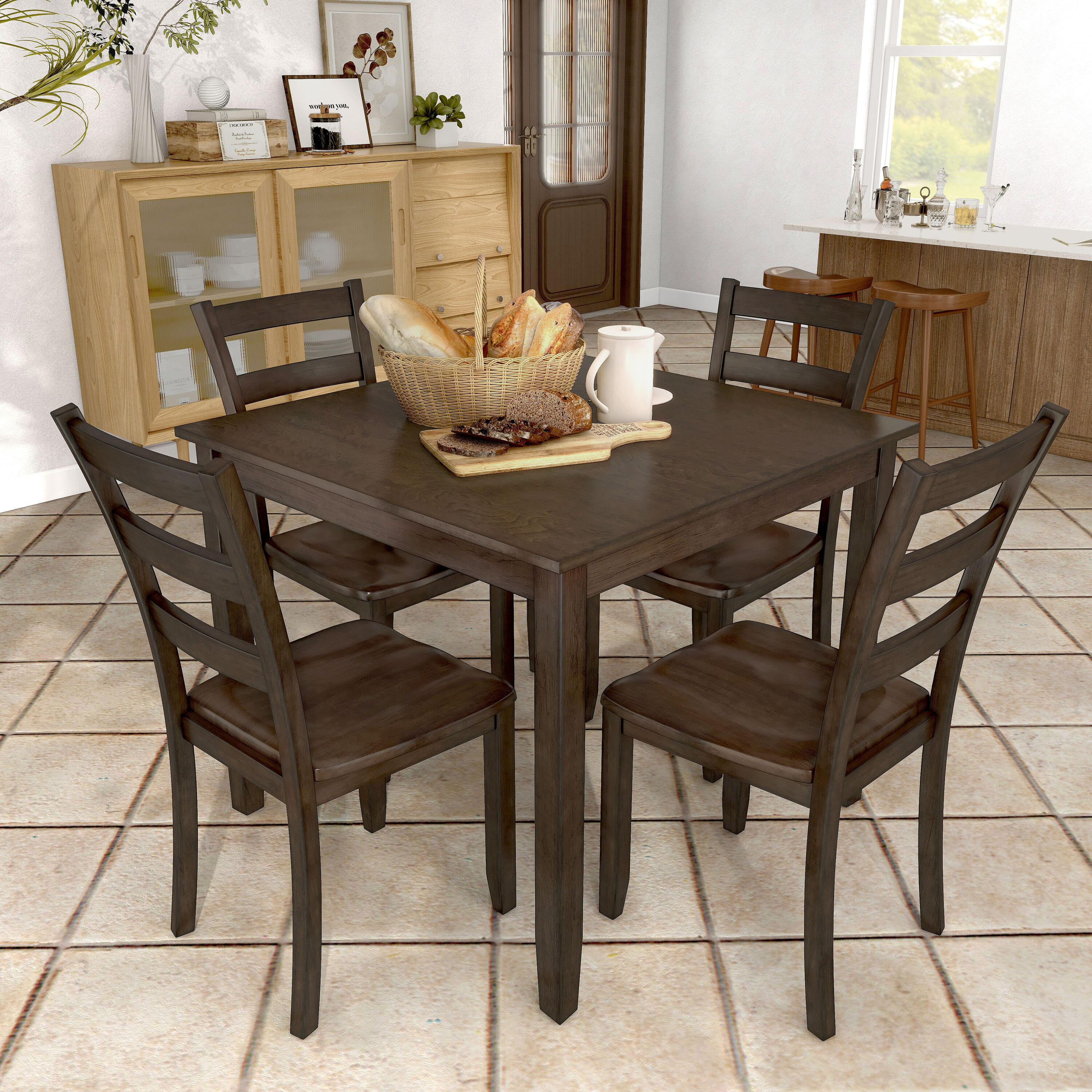 Furniture of America EC-3583EX-T-5PK Dining-Sets - View #5