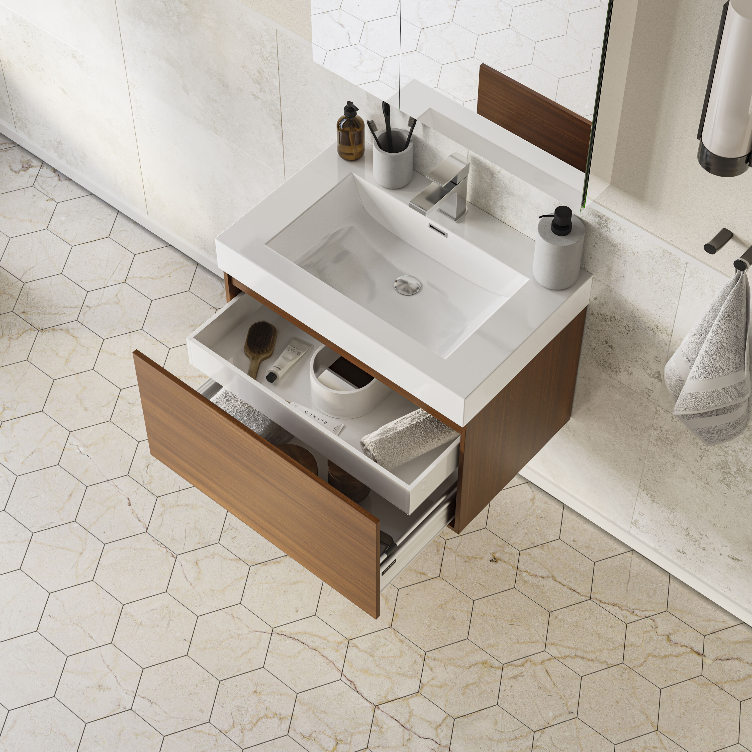 Fresca FVN8007TK Bath-Vanity-Combo - View #3