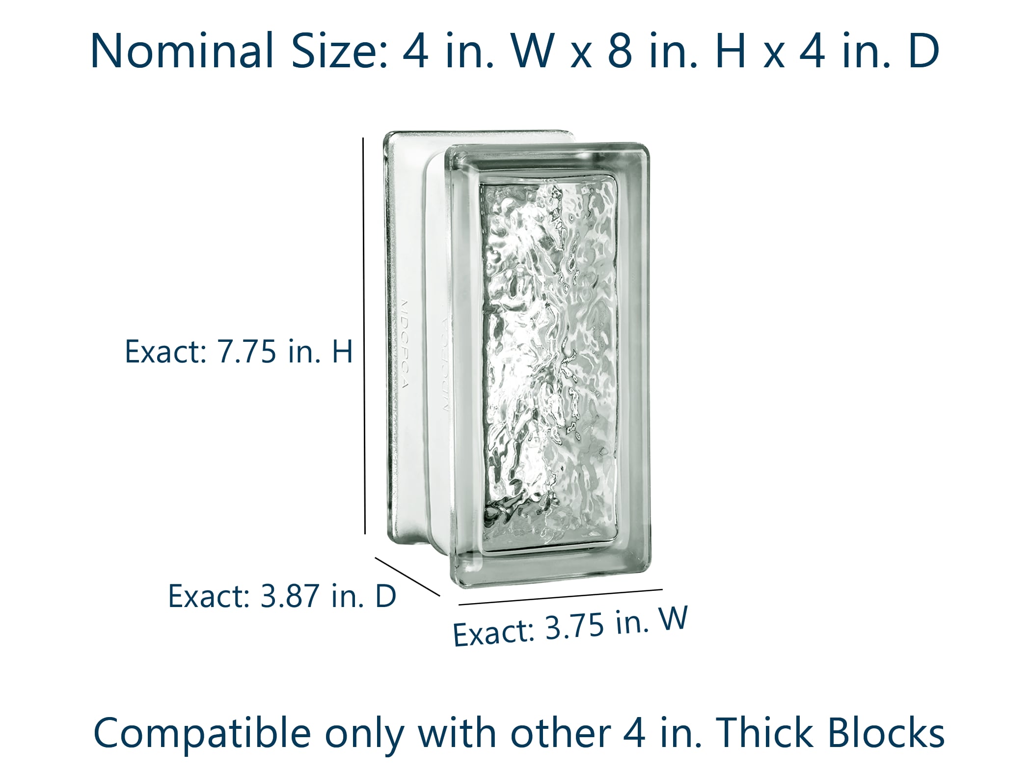 SEVES LRWCO4X8 Glass-Block - View #2