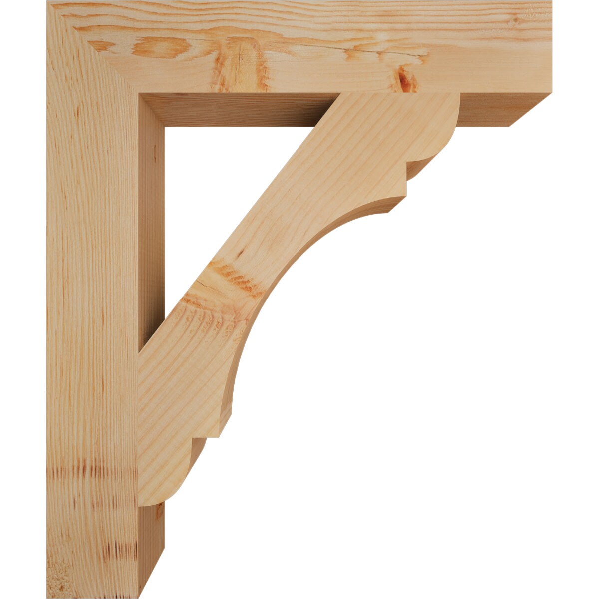 Ekena Millwork BKT04X22X26OLY05SDF Exterior-Brackets-Braces - View #3