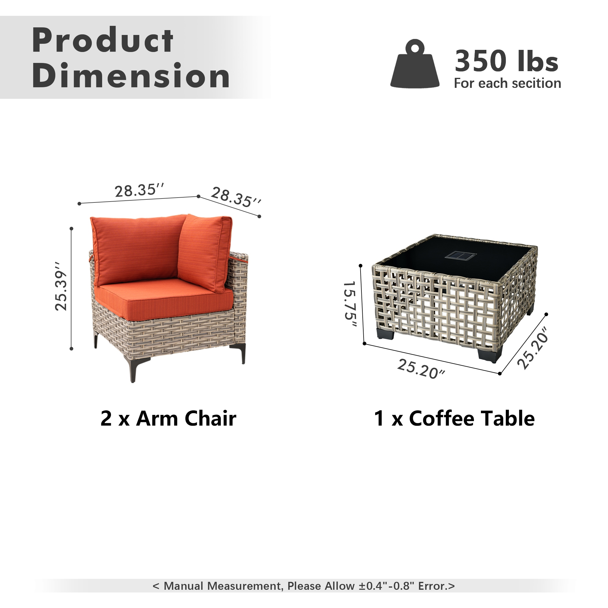 ALTRIGUS 6L-SKT800-1-AL Patio-Conversation-Sets - View #3