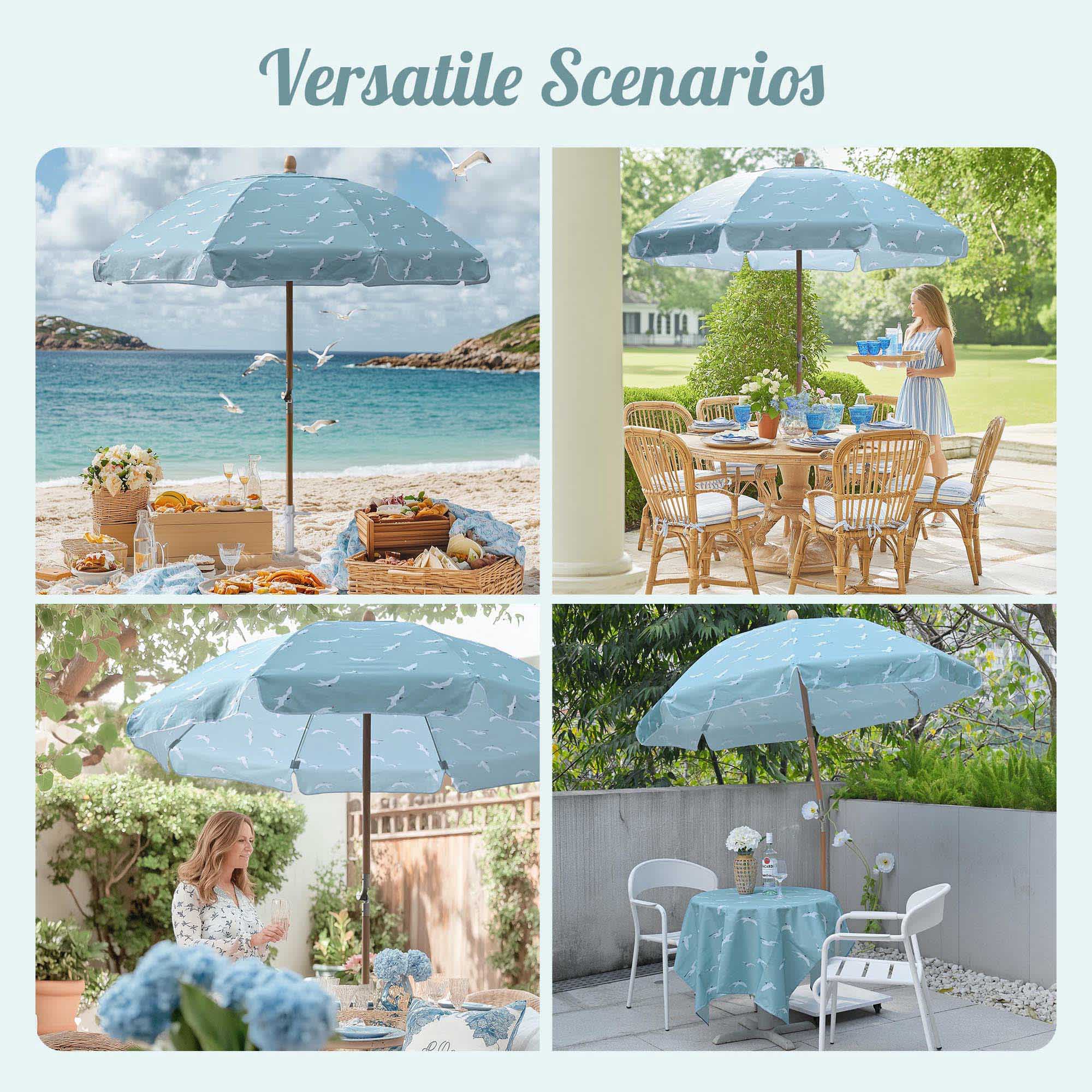 LAGarden 07LAU004-OB6-SG03-LO Beach-Umbrellas - View #3