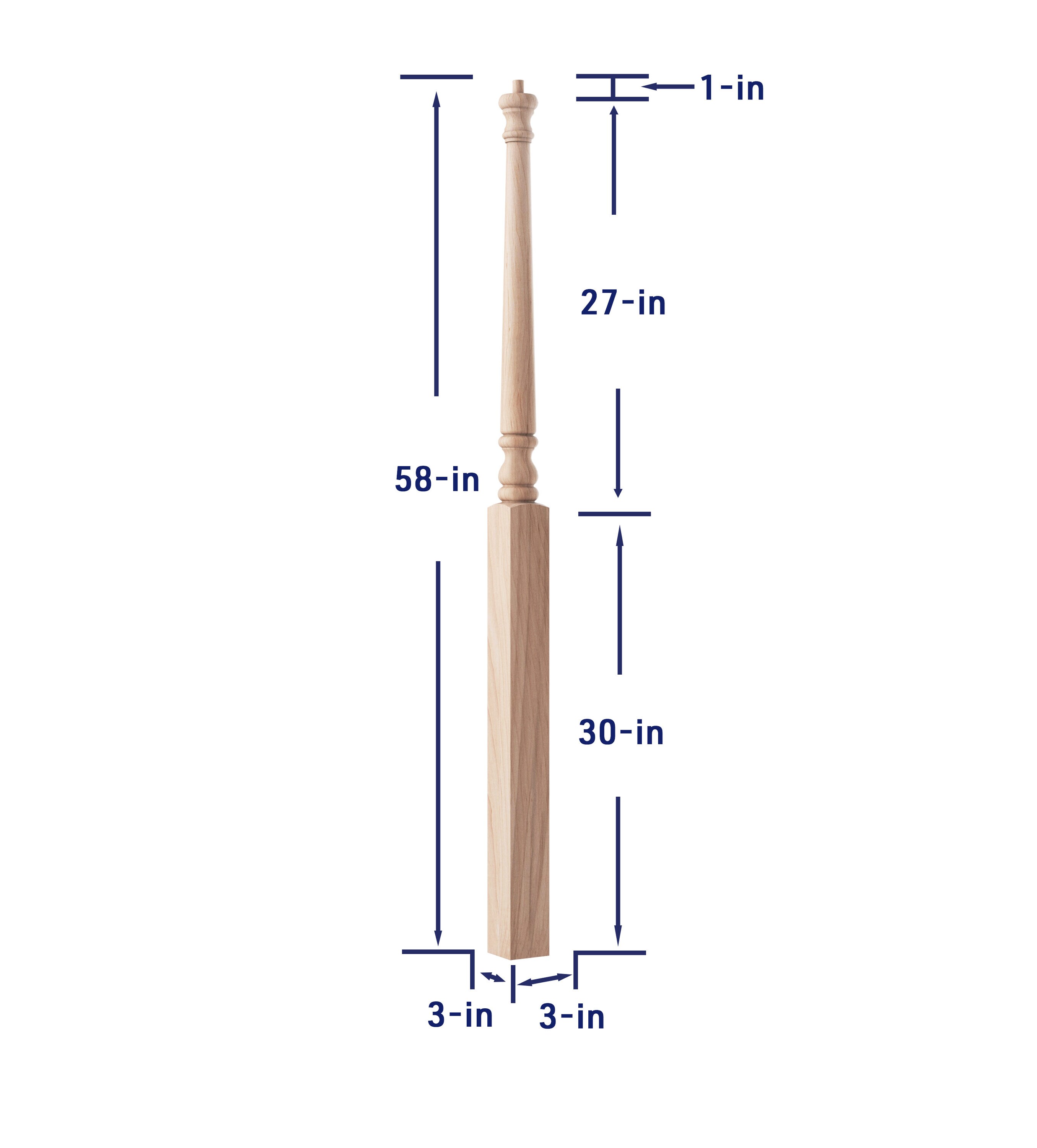 Crown Heritage 4444015 Interior-Stairpart-Newel-Posts - View #4
