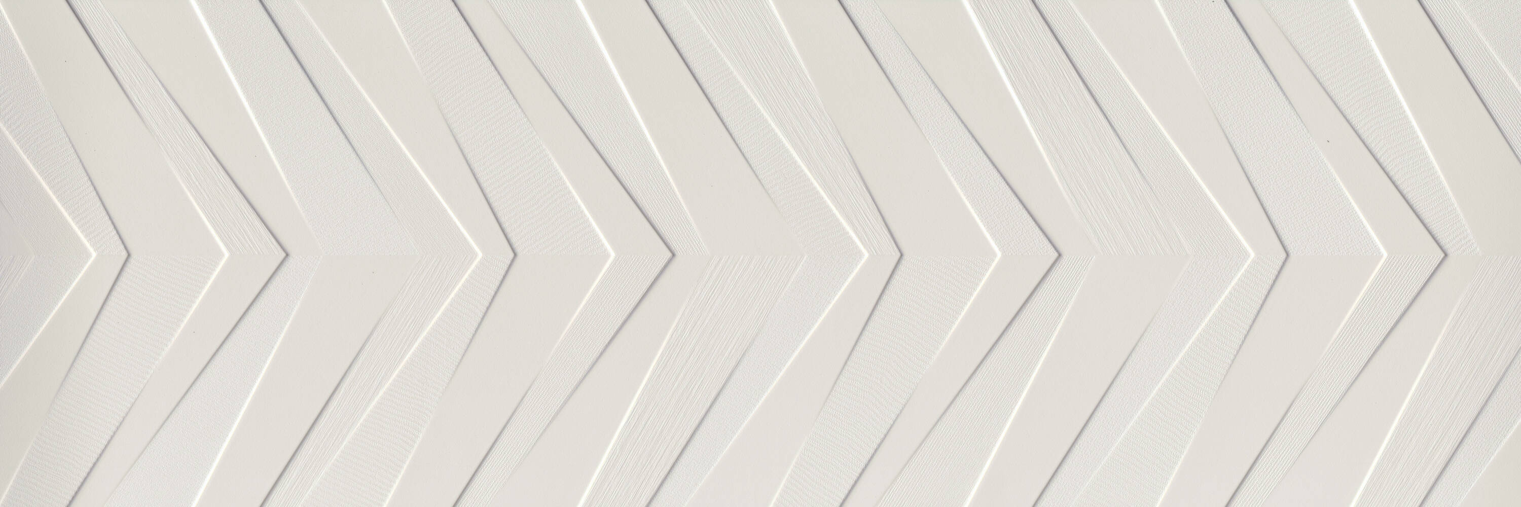 Emser W61SYNECHWH1647 Synergy White Chevron 16-in x 32-in Multi-finish Ceramic Patterned Wall Tile (15.396-sq. ft/ Carton)