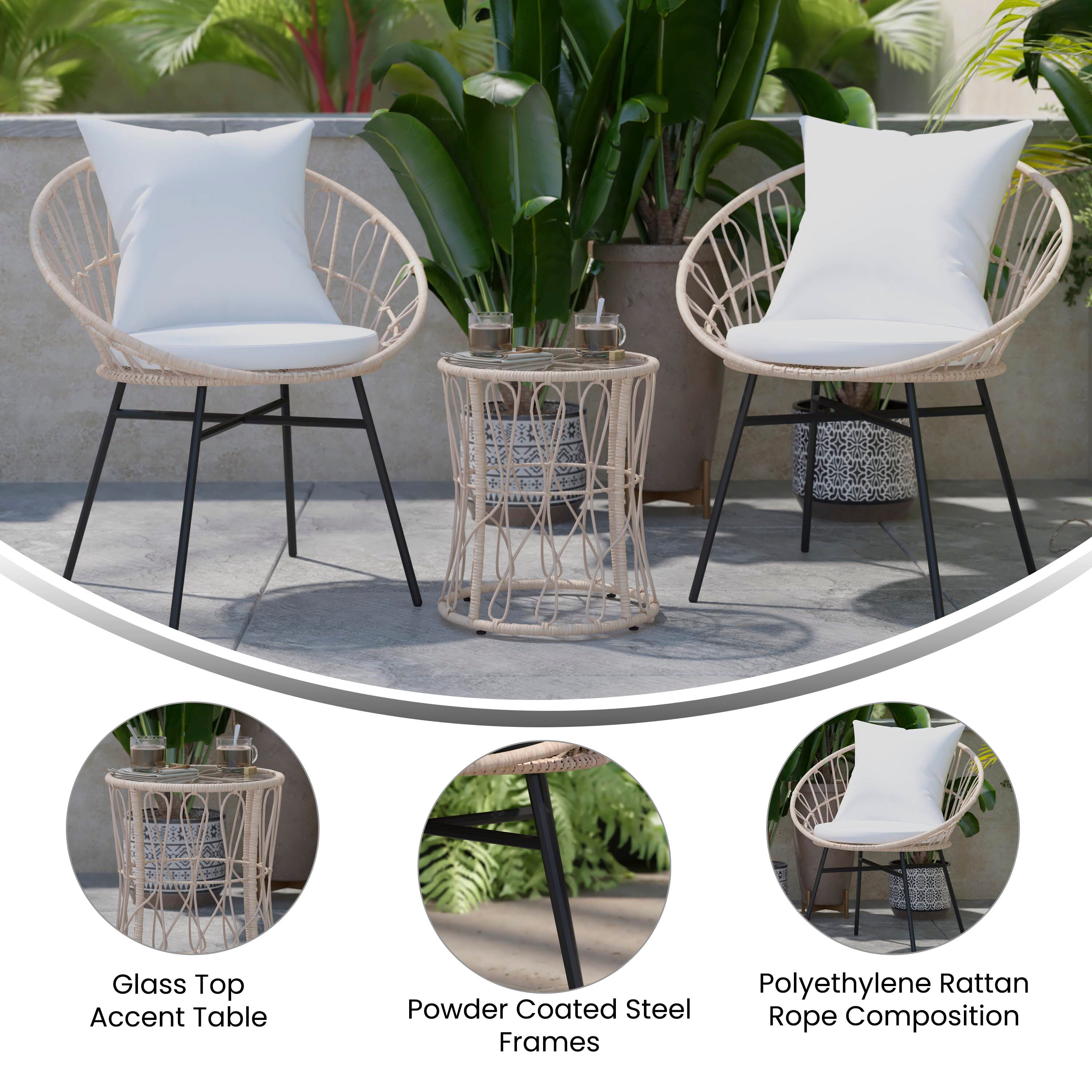 Merrick Lane 840196357911 Patio-Conversation-Sets - View #3