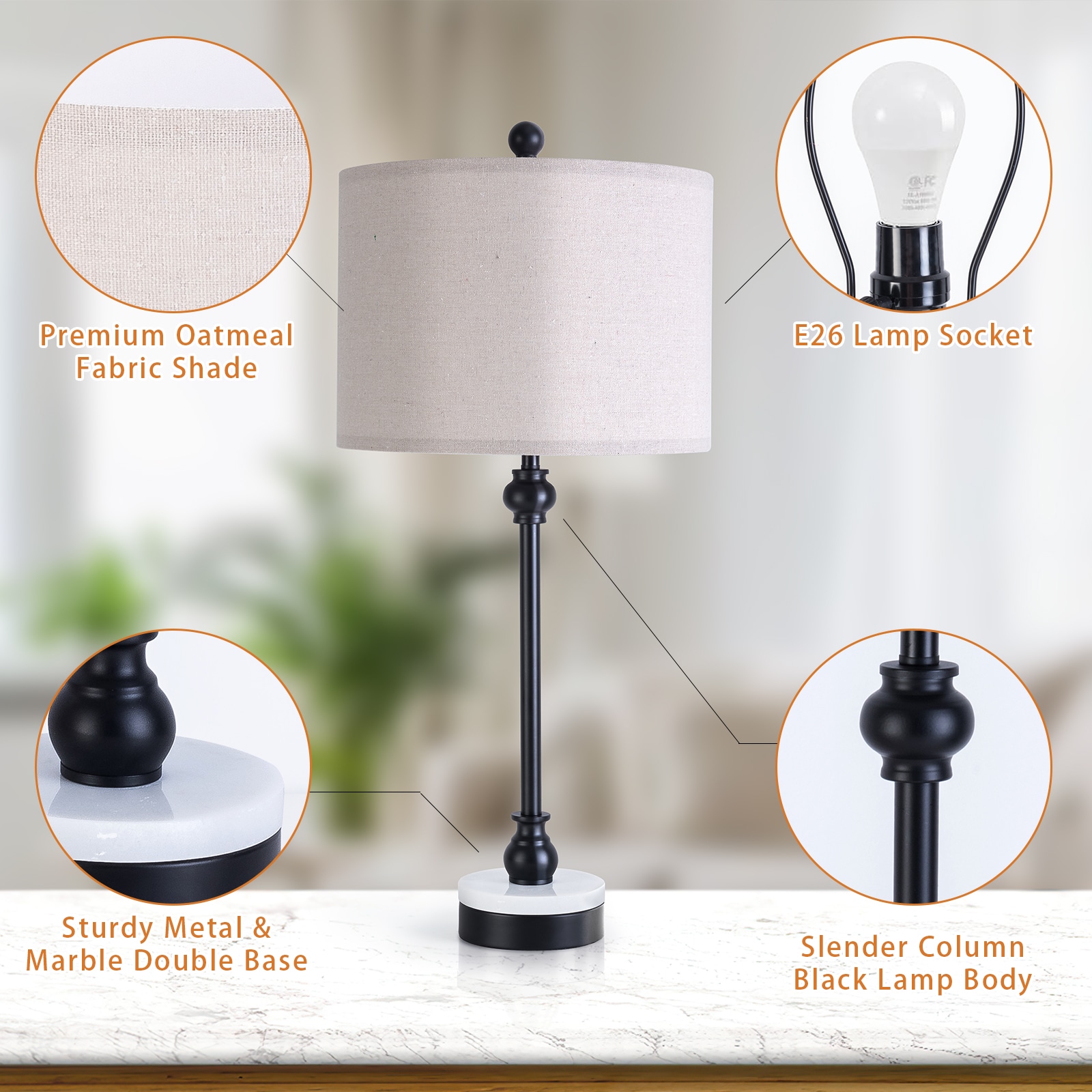 Maxax T264-BK Table-Lamps - View #5