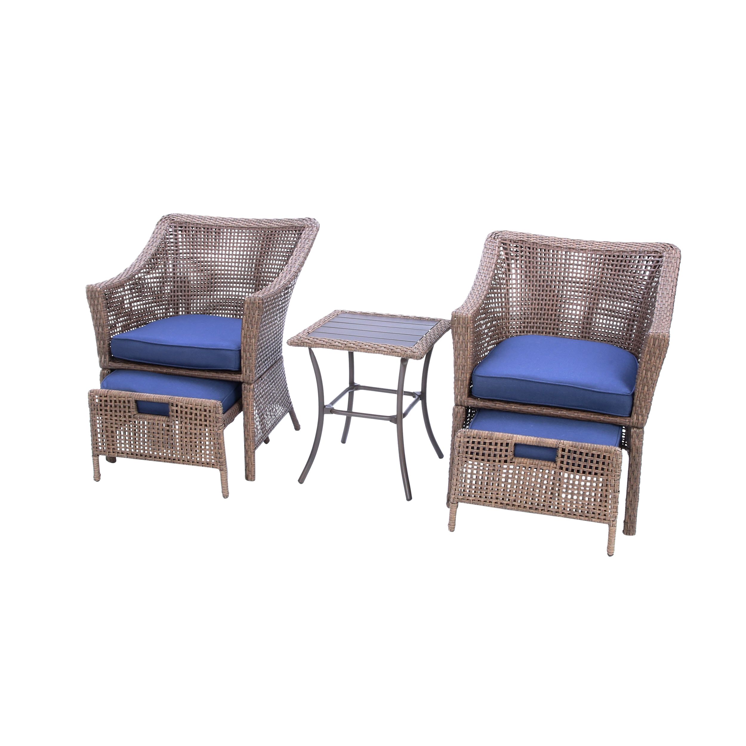 patio chair with nesting ottoman lowes