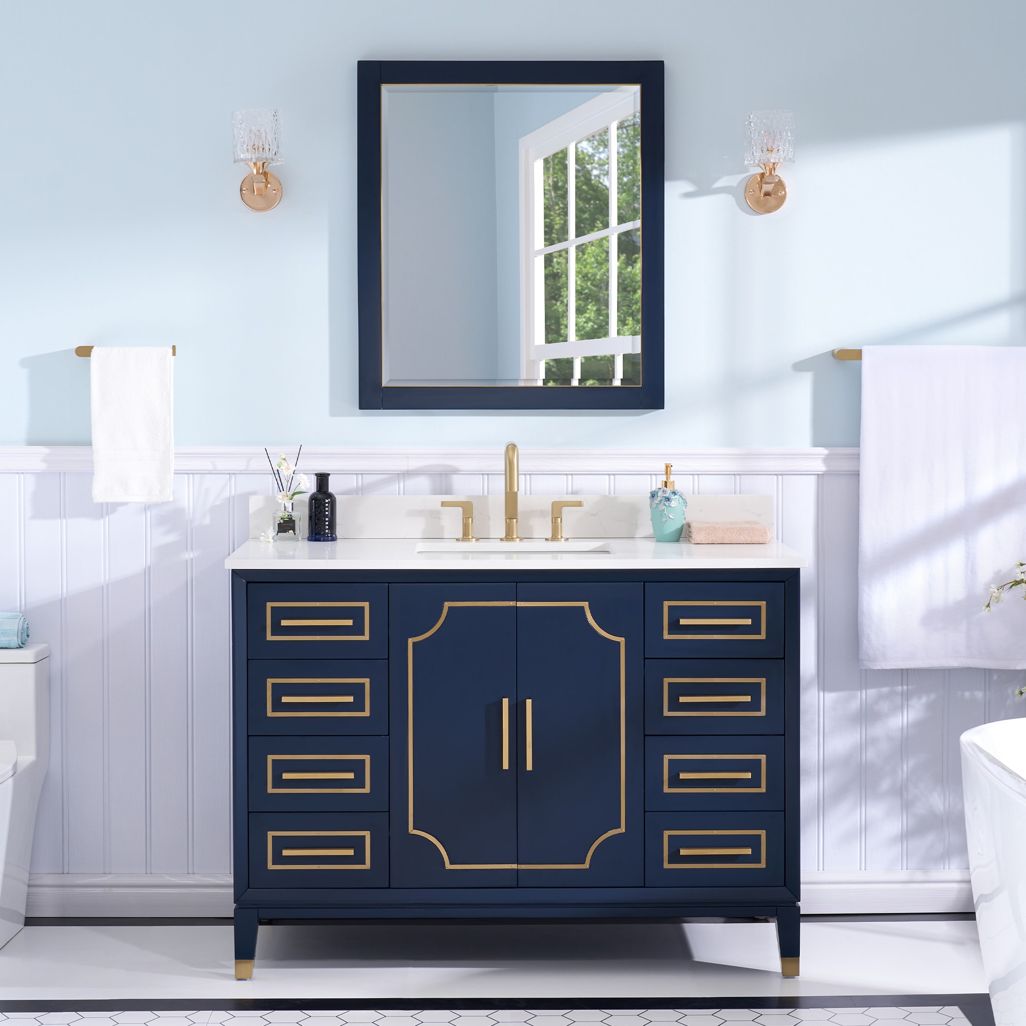 WELLFOR MELODY48QZ-NB Bath-Vanity-Combo - View #3