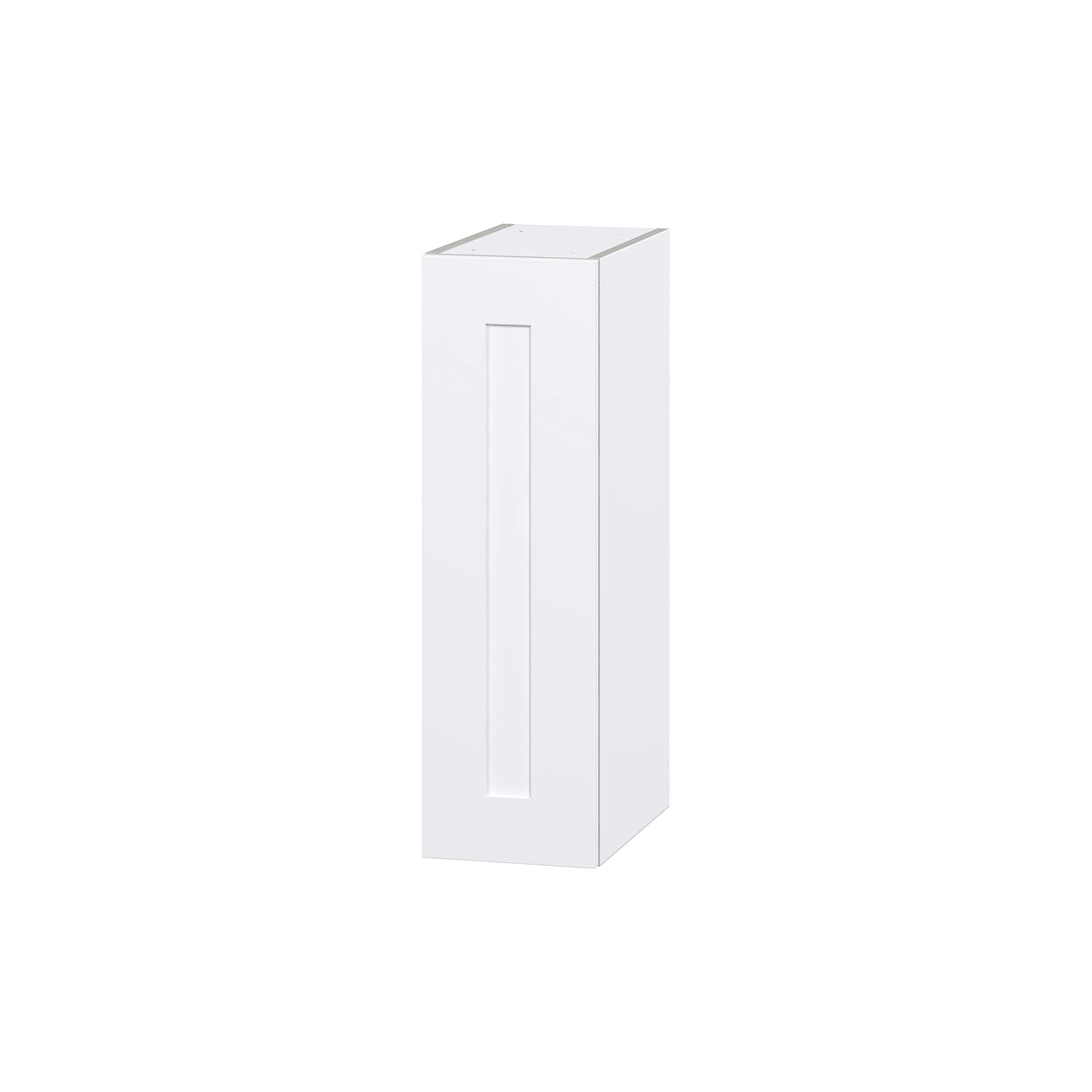 Hugo&Borg DSW930(L/R)-JO Jolie 9-in W x 30-in H x 14-in D Warm White Wall Fully assembled Cabinet (Flat Panel Shaker)