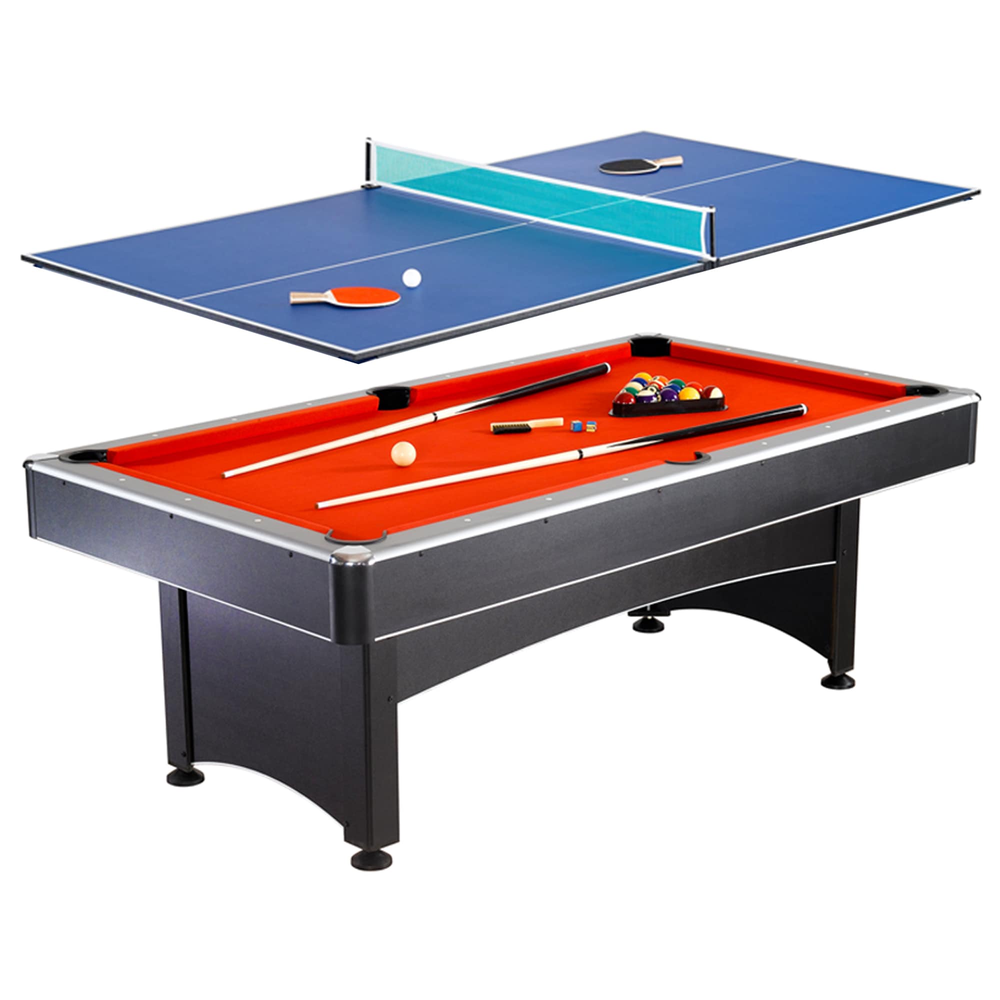 Sunnydaze Decor Freestanding MDF 10-Game Table with Billiards, Foosball,  Hockey, and More in the Multi-Game Tables department at