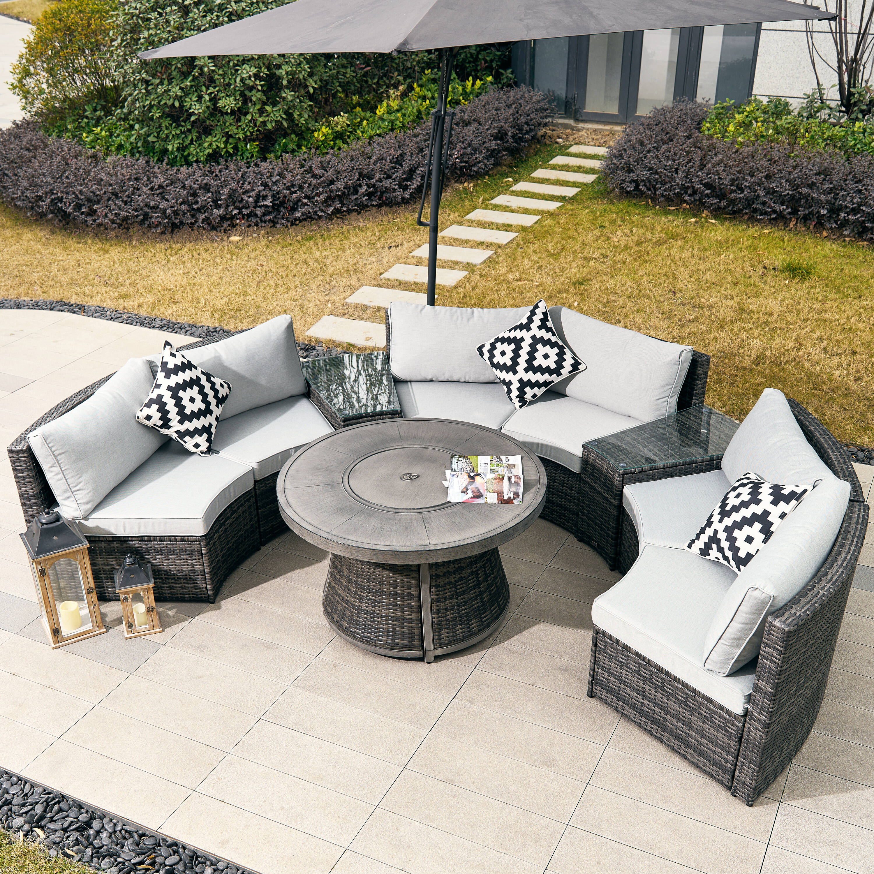 Direct Wicker DWS-1205B6S2T&521EG Patio-Conversation-Sets - View #2