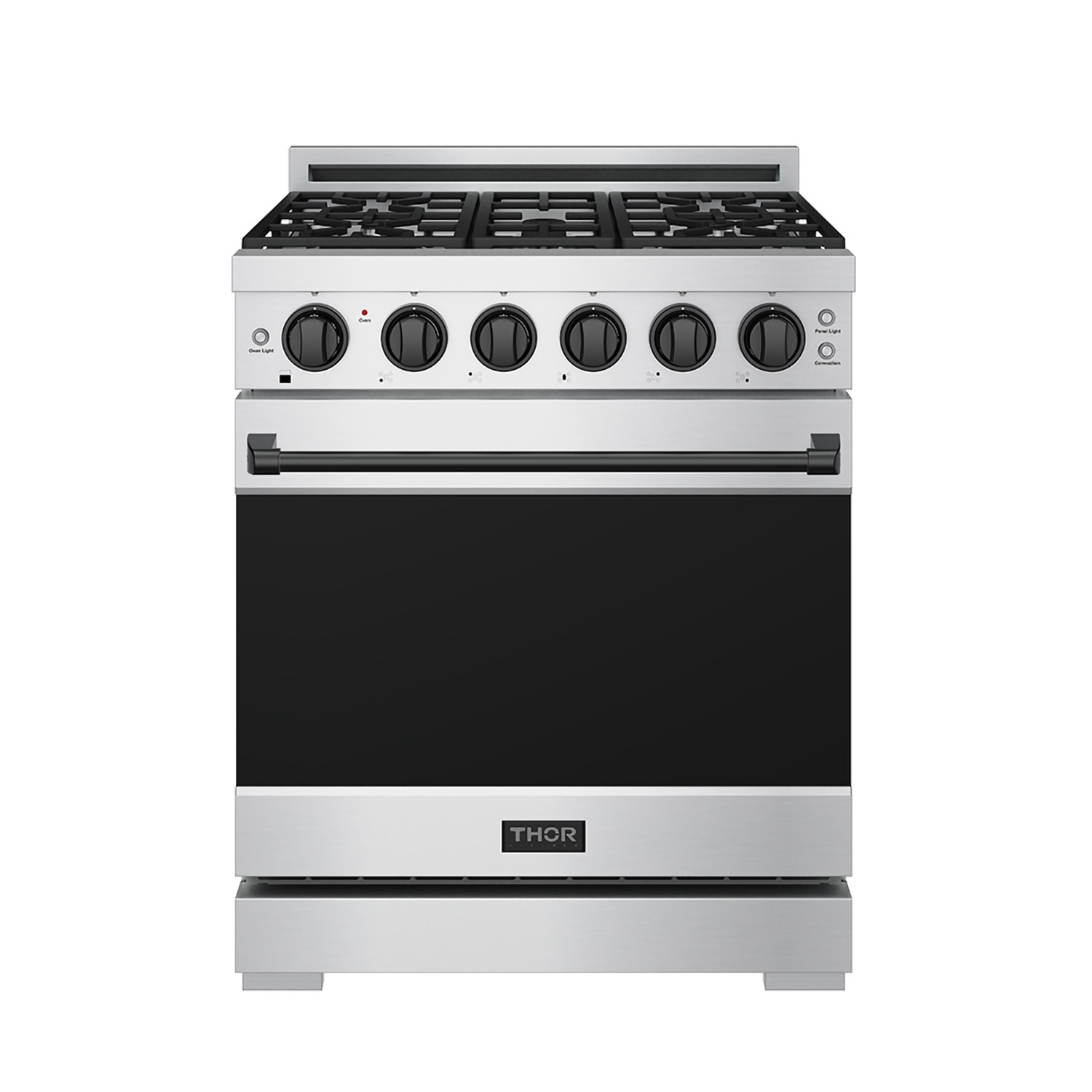 Gordon Ramsay Series 30-in 5 burners 4.5-cu ft Convection Oven Freestanding Liquid Propane Gas Range ( Stainless Steel with Black Accents )