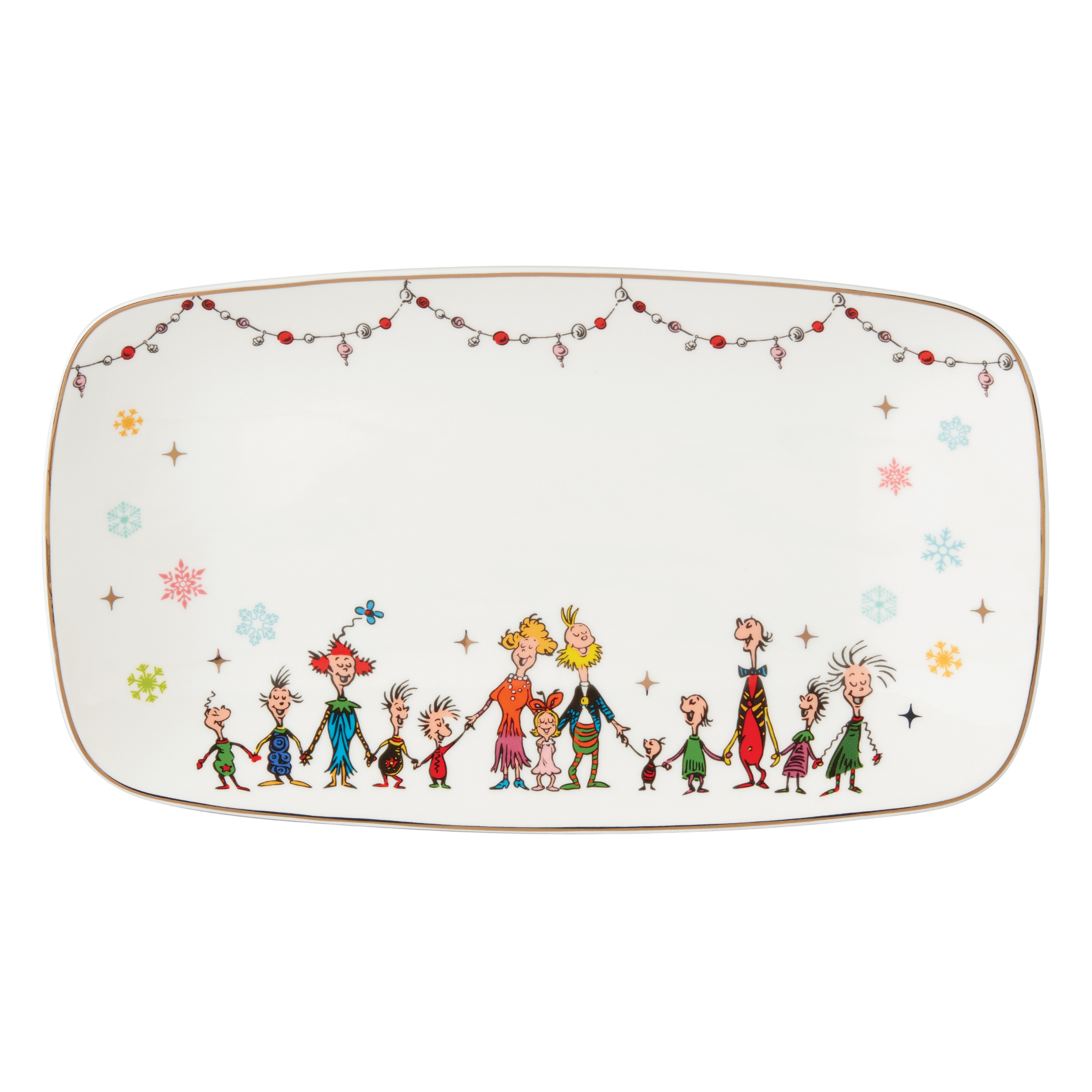 LENOX 894173 Lenox Merry Grinchmas Hors D'oeuvre Tray
