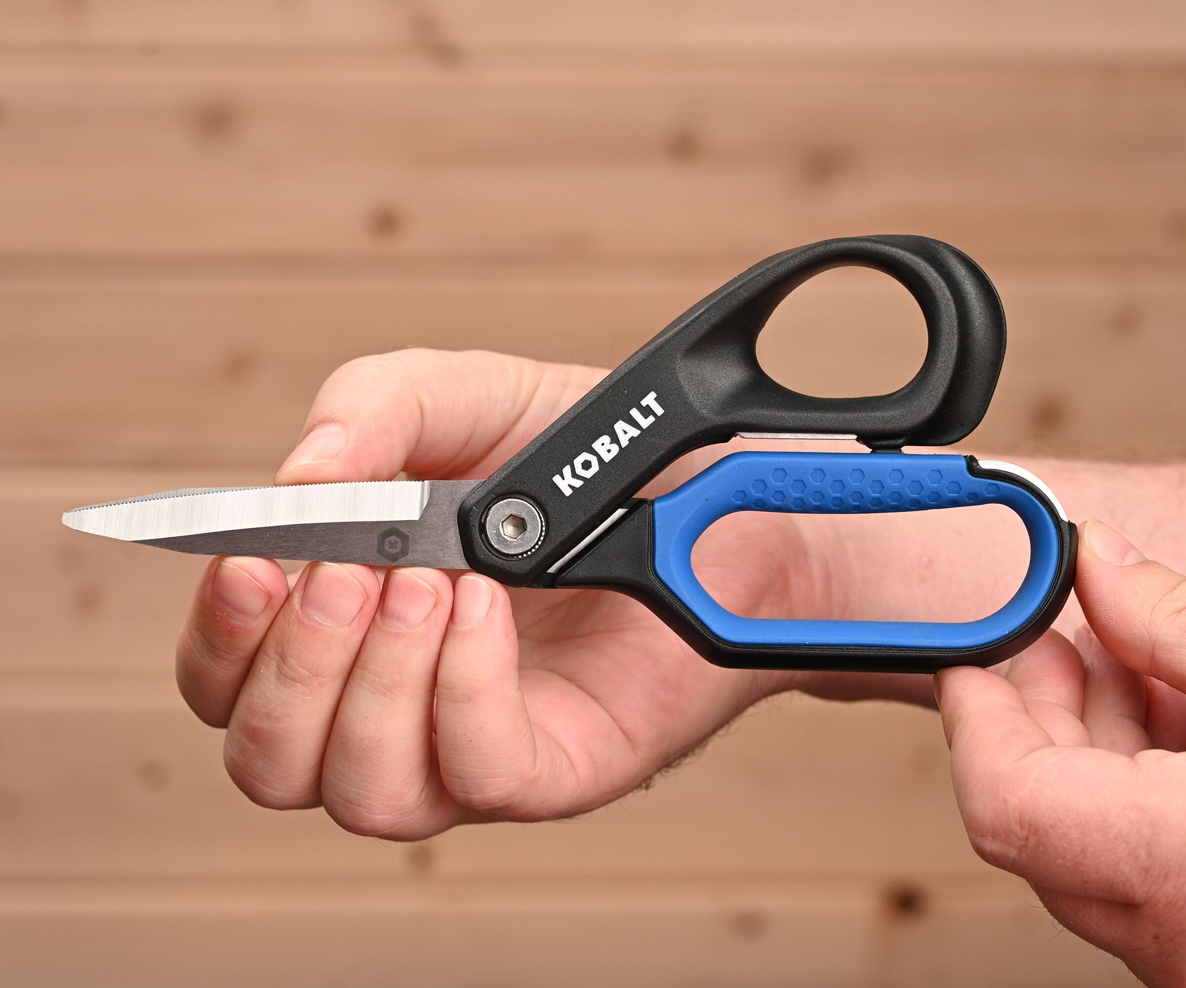 Kobalt Stainless Steel 2 Pc Non-slip Scissors in the Scissors department at