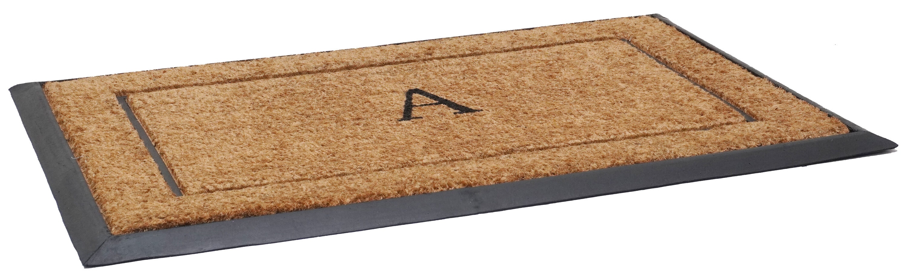 Monogrammed Coir Border Door Mat