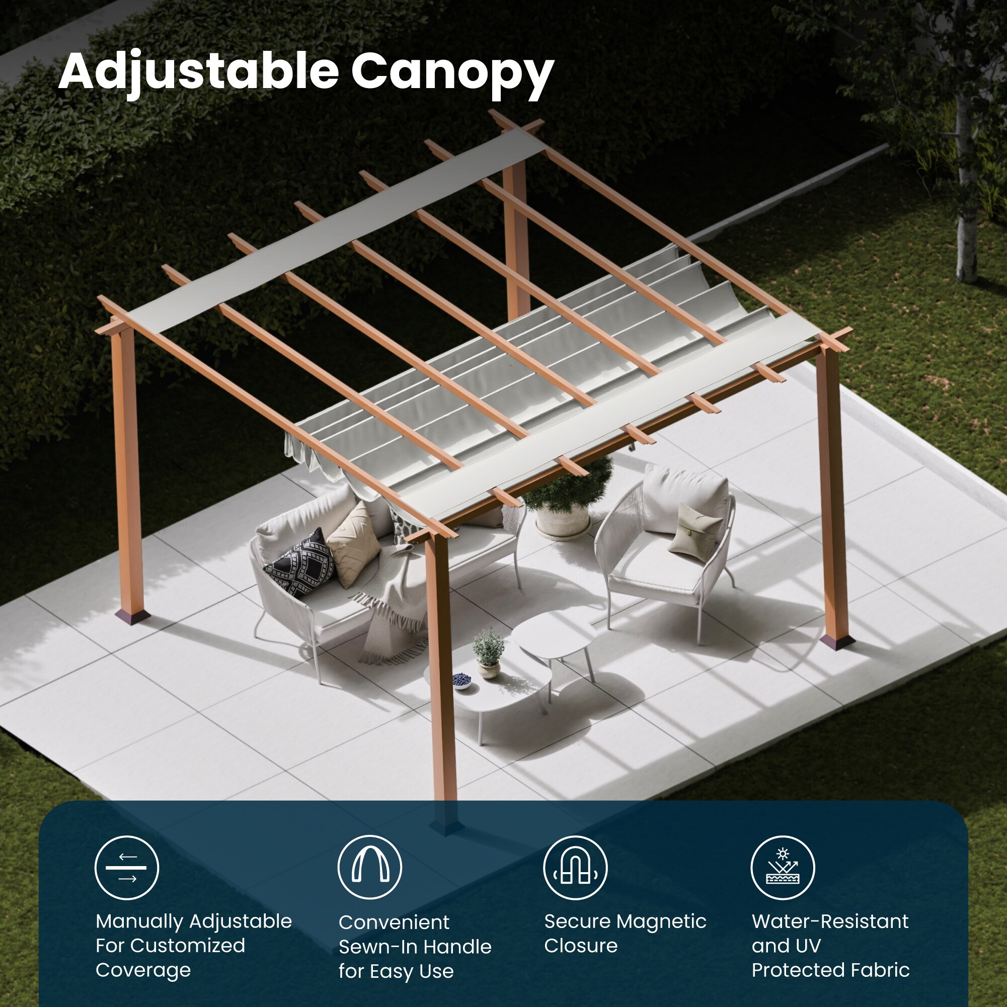 Paragon Outdoor PR11WD1W Pergolas-2 - View #3