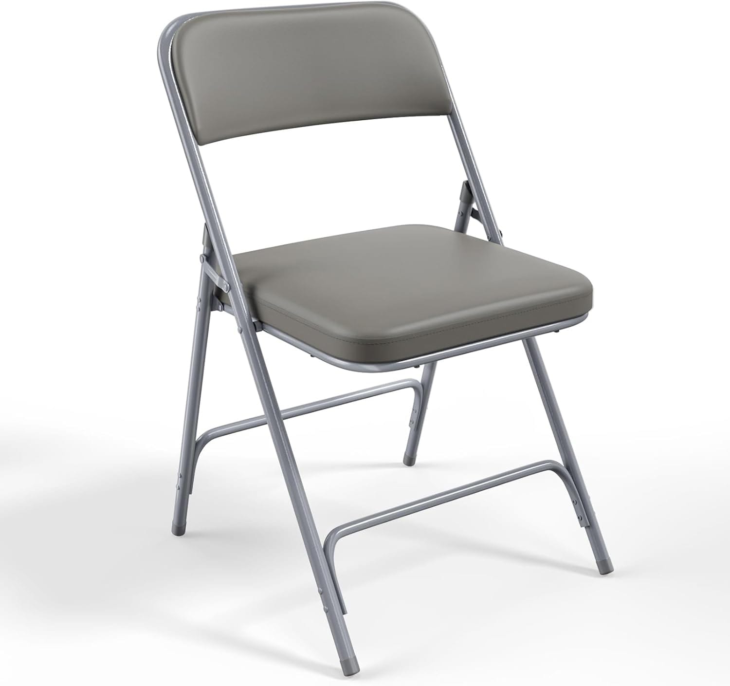 Outopee LO1G52004791 Gray Commercial/Residential Standard Folding Chair with Padded Seat ( Indoor or outdoor )
