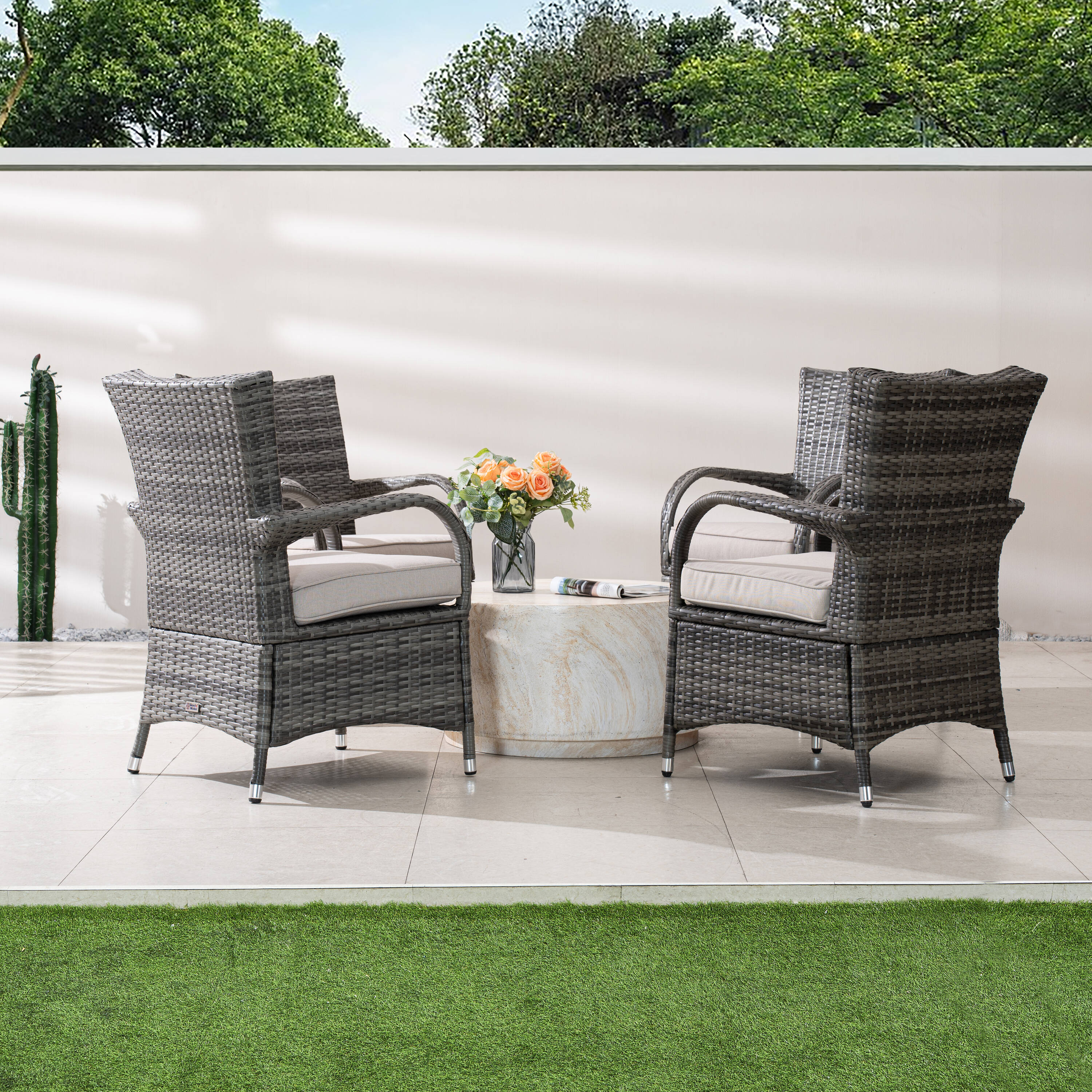 Direct Wicker DWC-240076TA1123G Patio-Conversation-Sets - View #2