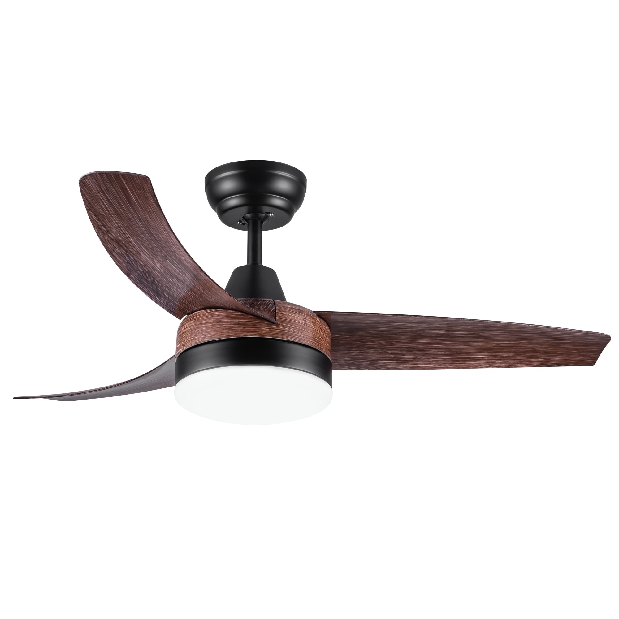 Yardreeze 42-in Brown Ceiling Fan With Light and Remote Control Included