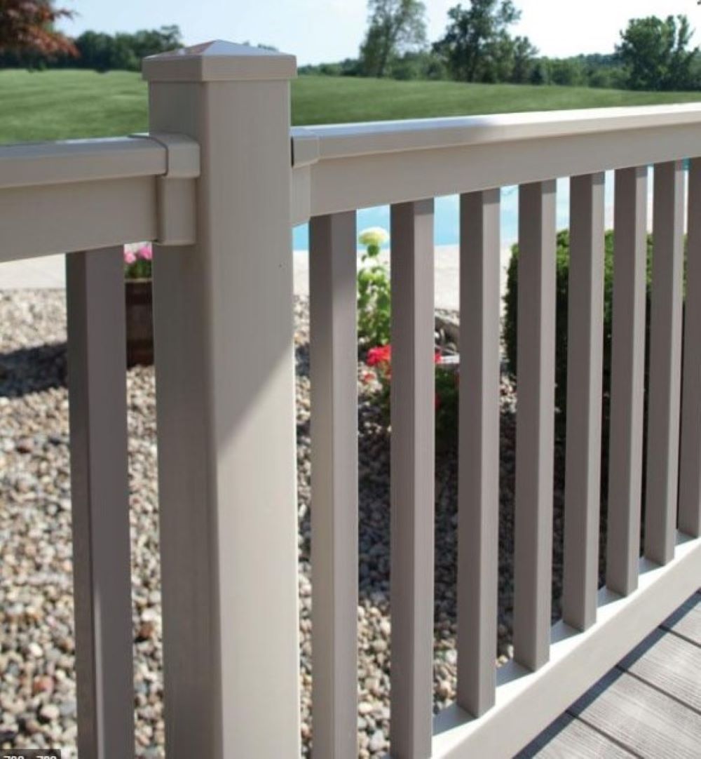 Capital Railing VRCAPWSQLK6 72 x 36 Khaki Vinyl Deck Rail Kit