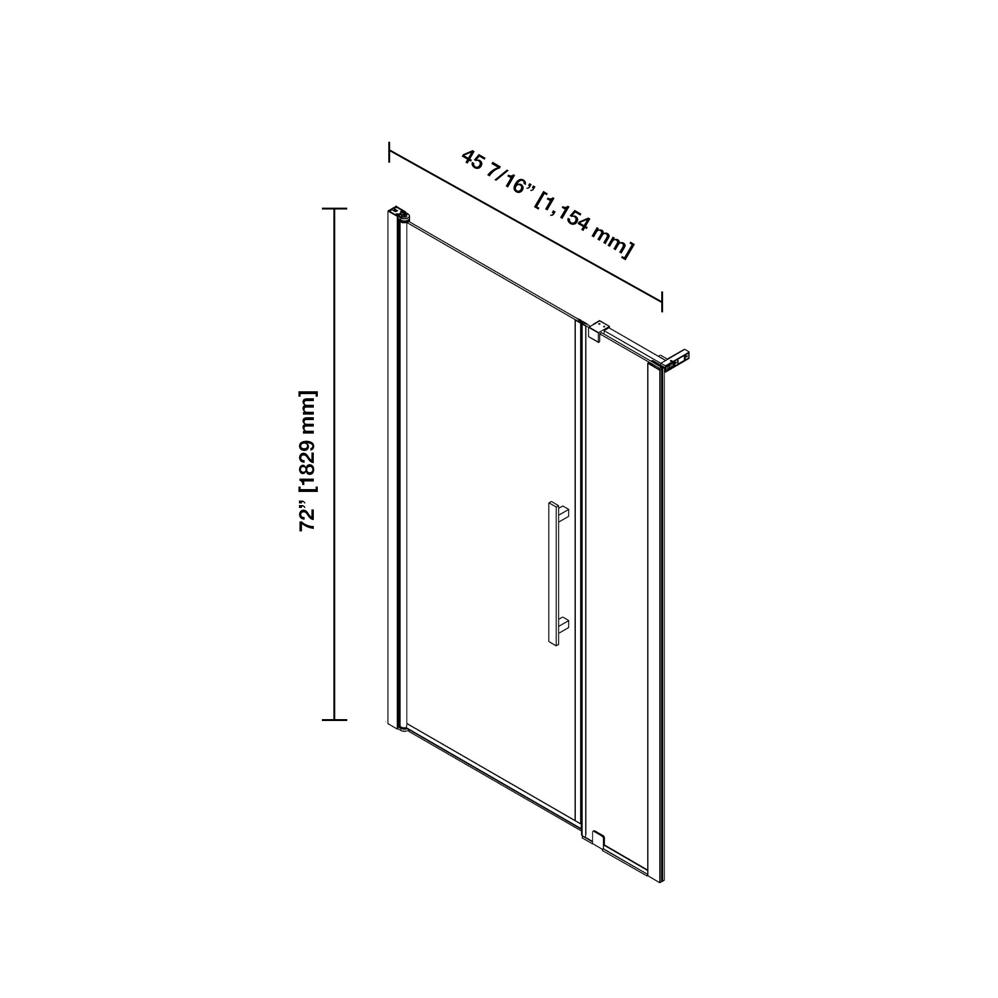 OVE Decors 15SGP-PASA47-BLK Shower-Doors - View #4