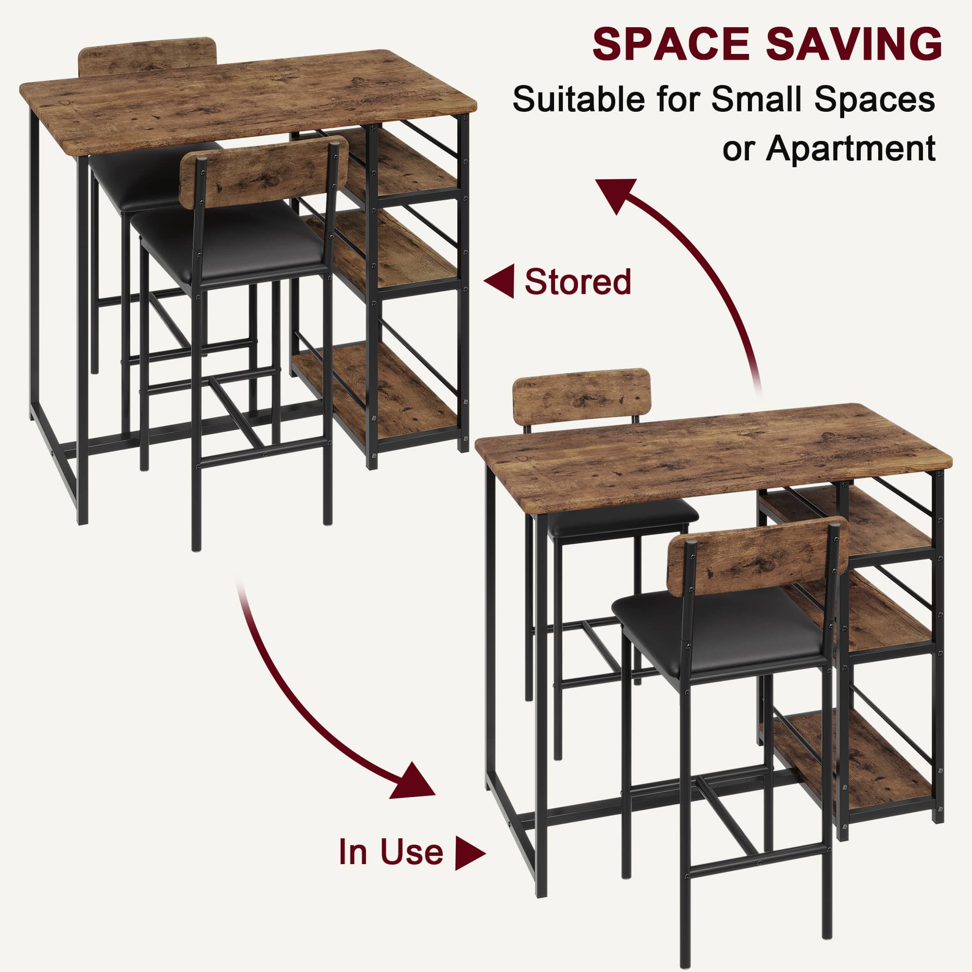 IdealHouse WEHHZ-H6106TXWJX62 Dining-Sets - View #3