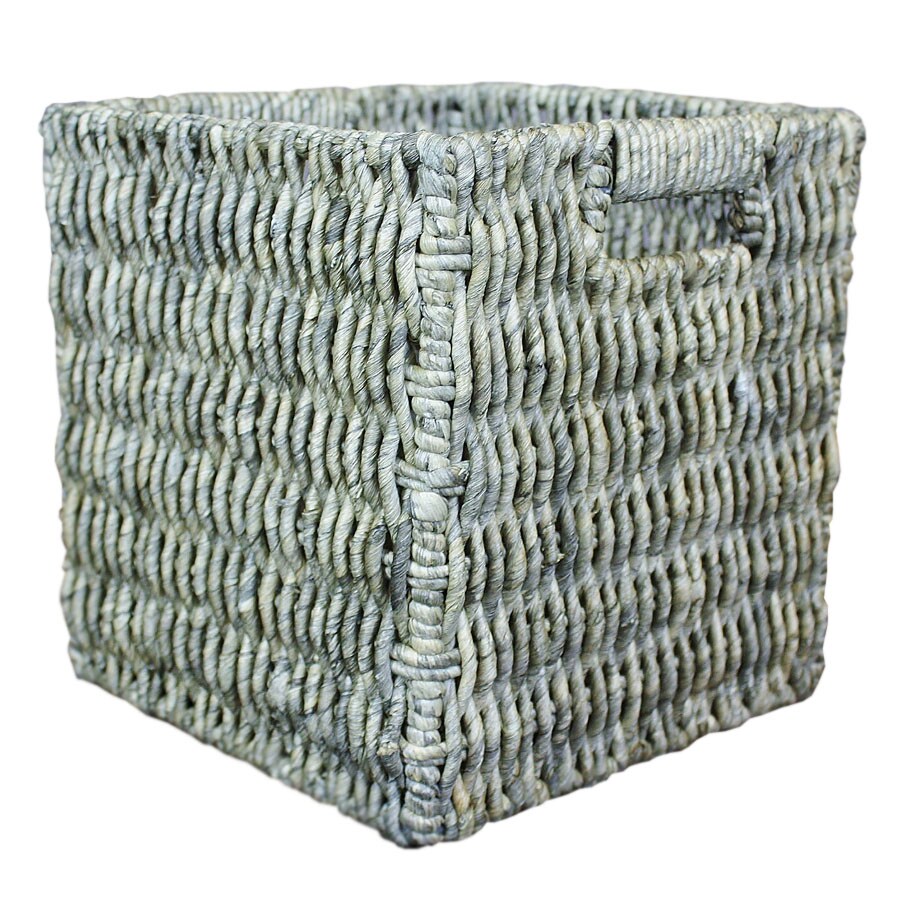  302M01 10.7-in W x 11-in H x 10.7-in D Gray Wash Maize Stackable Milk Crate