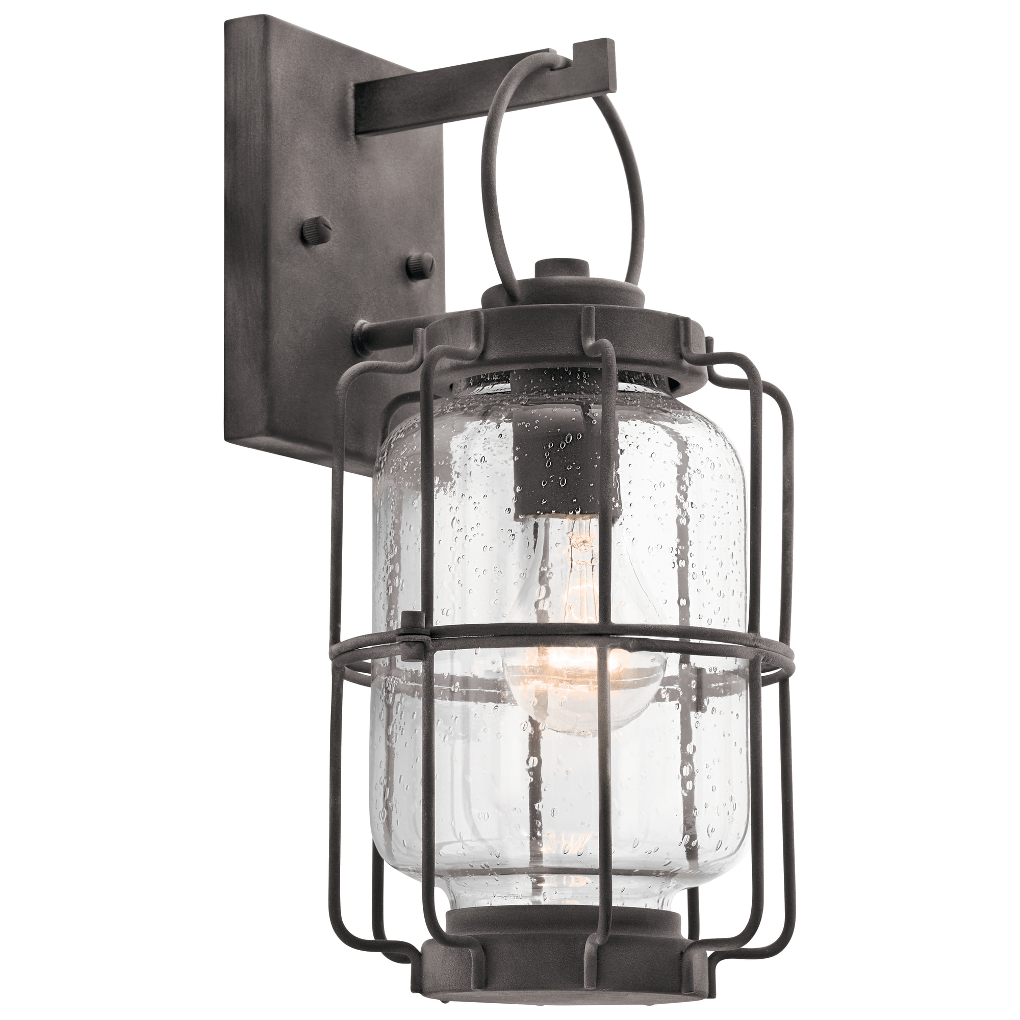 Kichler Montview 1 Light 1413 In Weathered Zinc Outdoor Wall Light In