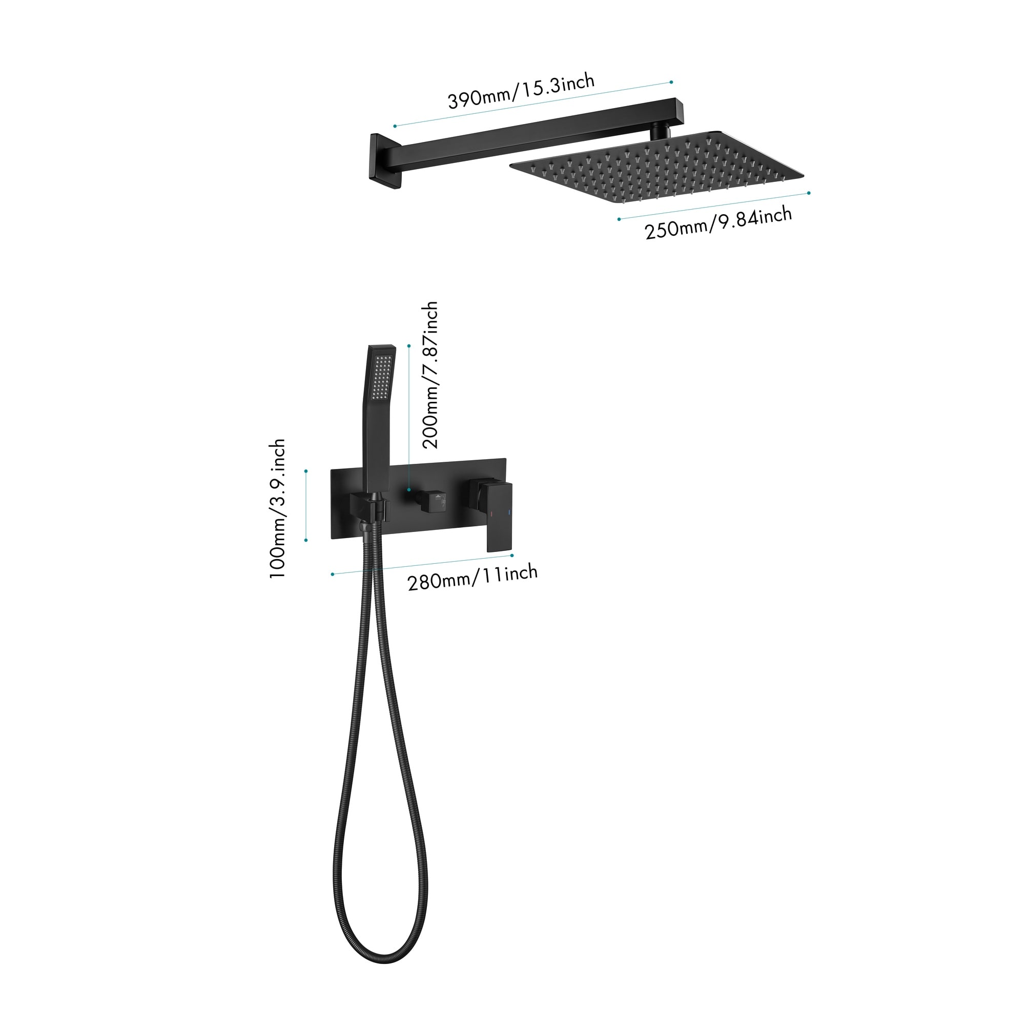 HyperDrop Cart B-8B5L4C1Y0H3F Showerhead-Bar-Panels - View #4