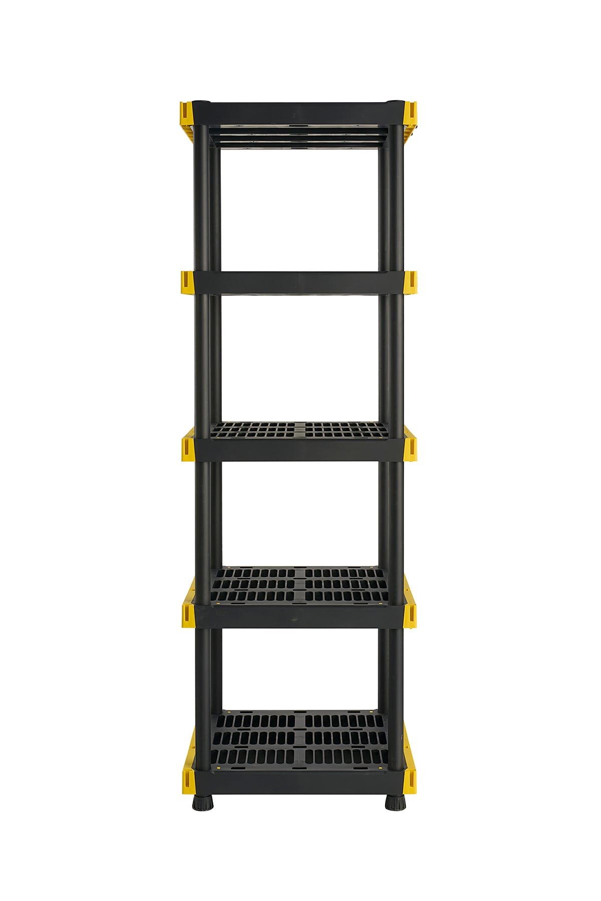 IRIS Plastic 5-Tier Utility Shelving Unit (23.88-in W x 11.75-in D x  63.63-in H), Black in the Freestanding Shelving Units department at