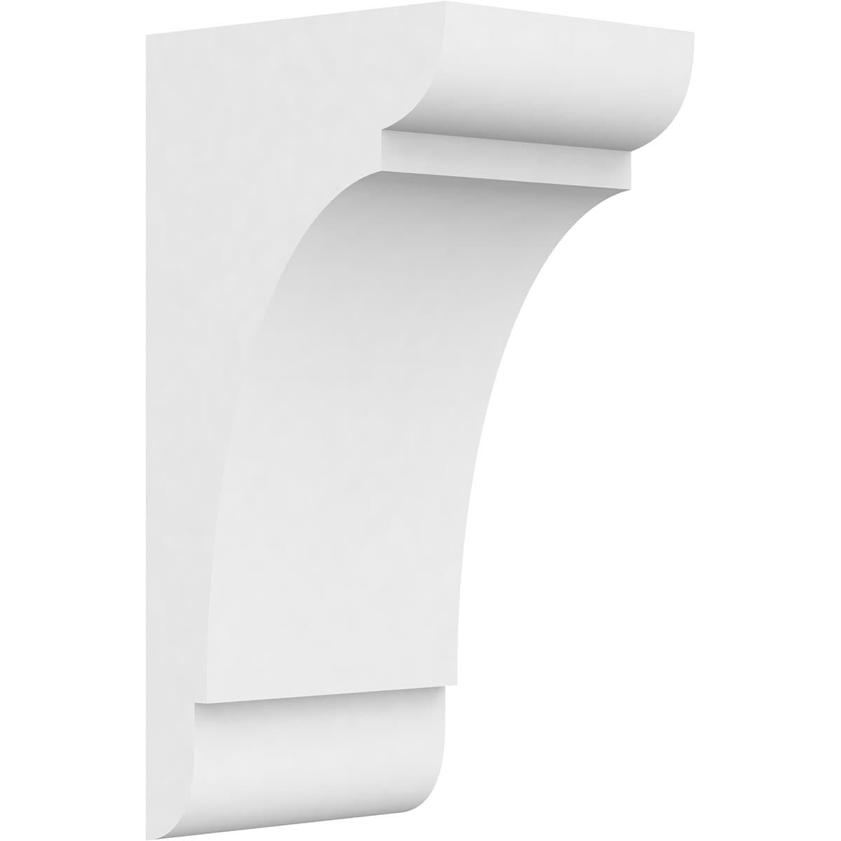 Ekena Millwork CORP05X06X12OLY 5-in x 6-in x 12-in Standard olympic Unfinished White PVC Paintable Corbel