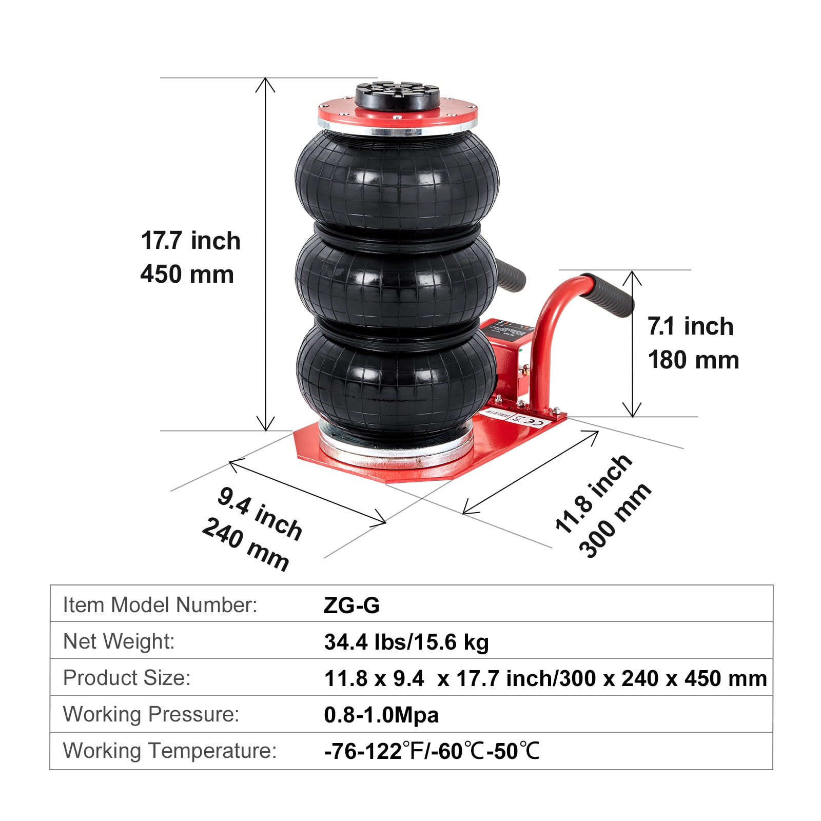 VEVOR SCQNQJDSTSDB00424V0 jacks - View #7