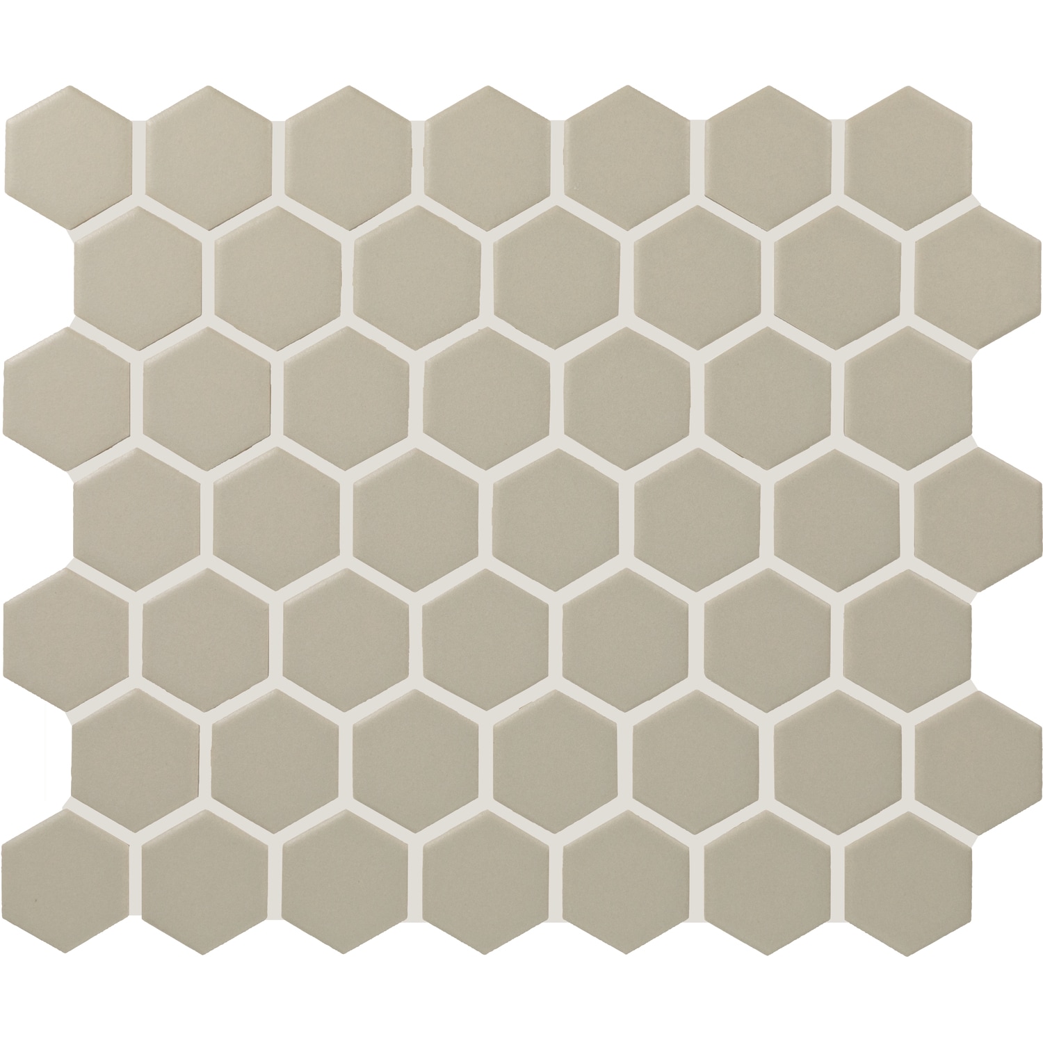 Daltile Core Classic Mosaic Matte Architectural Gray 10-in x 12-in Matte Ceramic Patterned Hexagon Mosaic Floor and Wall Tile ( 9.72-sq ft / Carton )