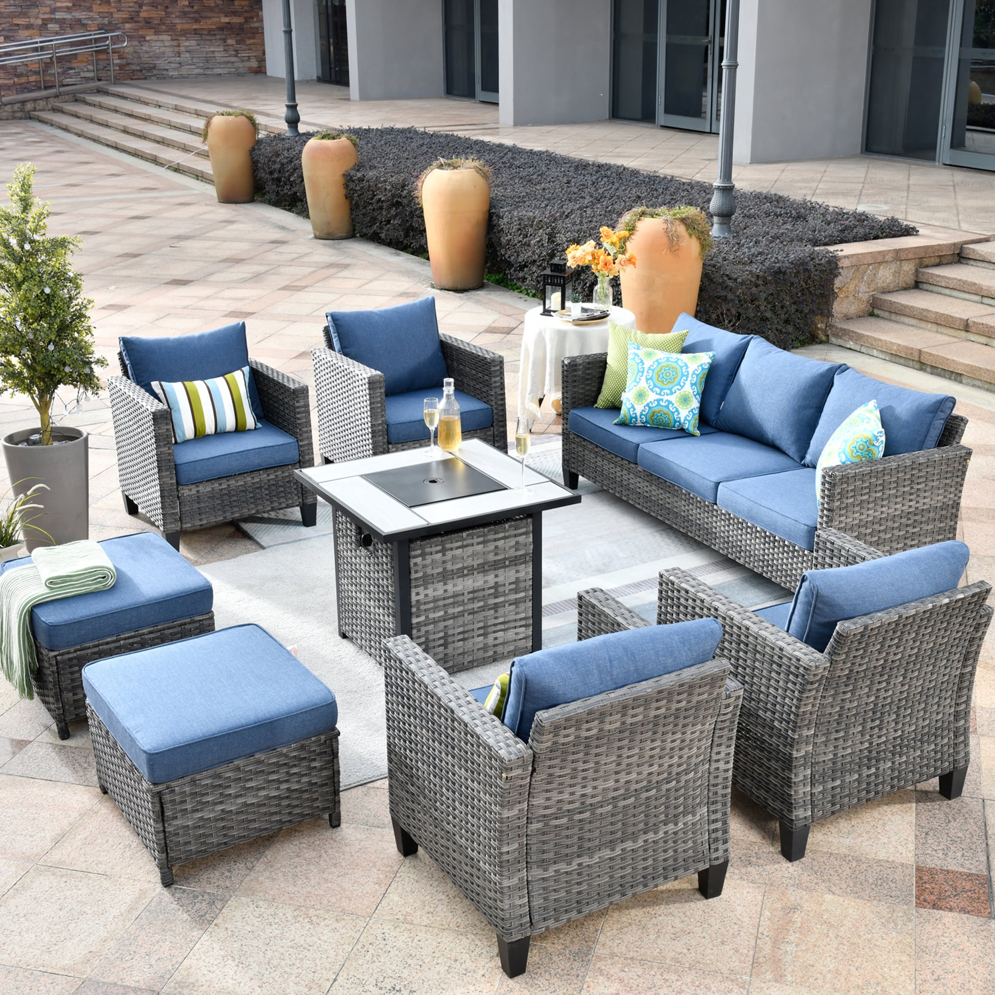 Pouuin PATIO FURNITURE in the Patio Conversation Sets department at ...