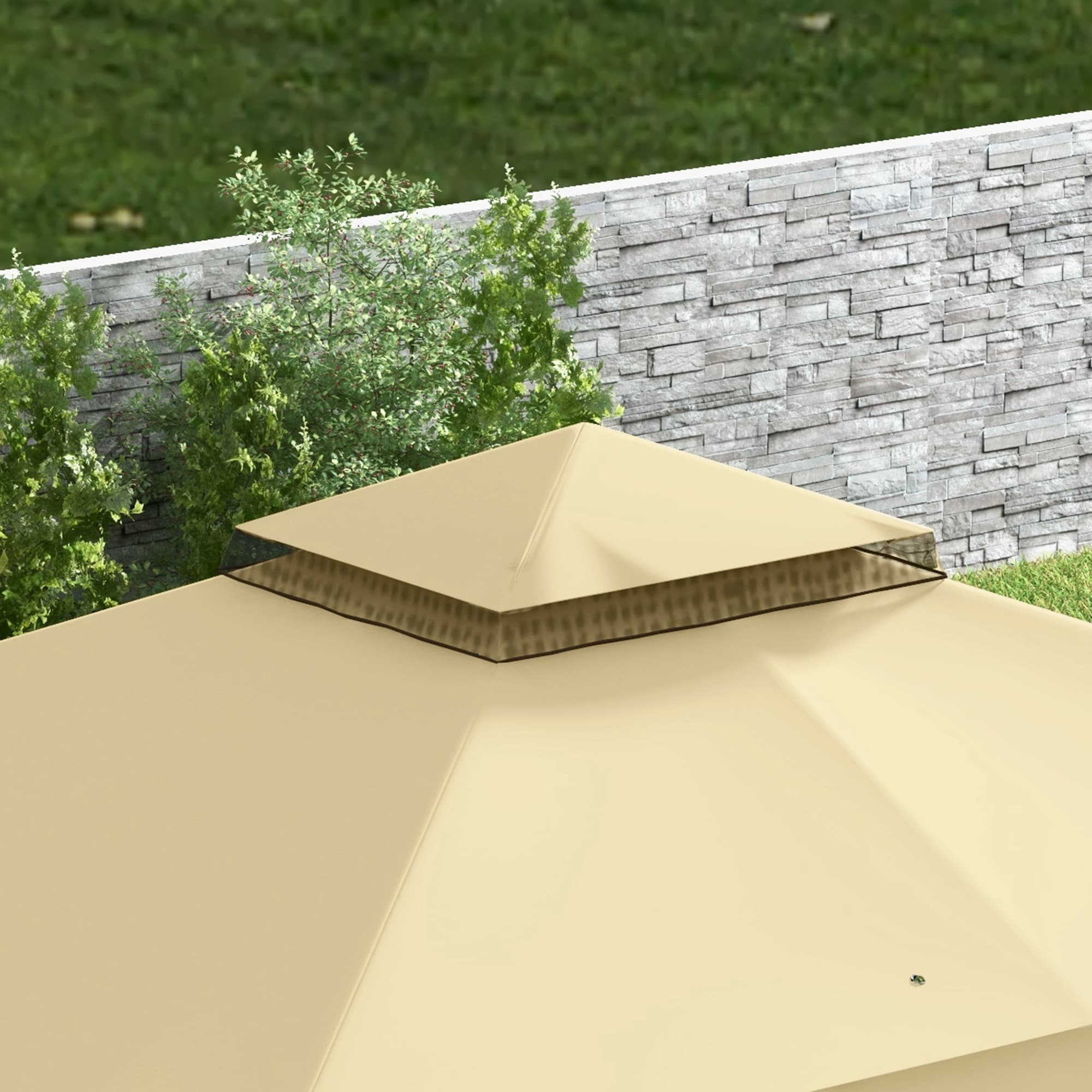 Outsunny 84C-452V00BG Wood-Resin-Gazebos - View #2