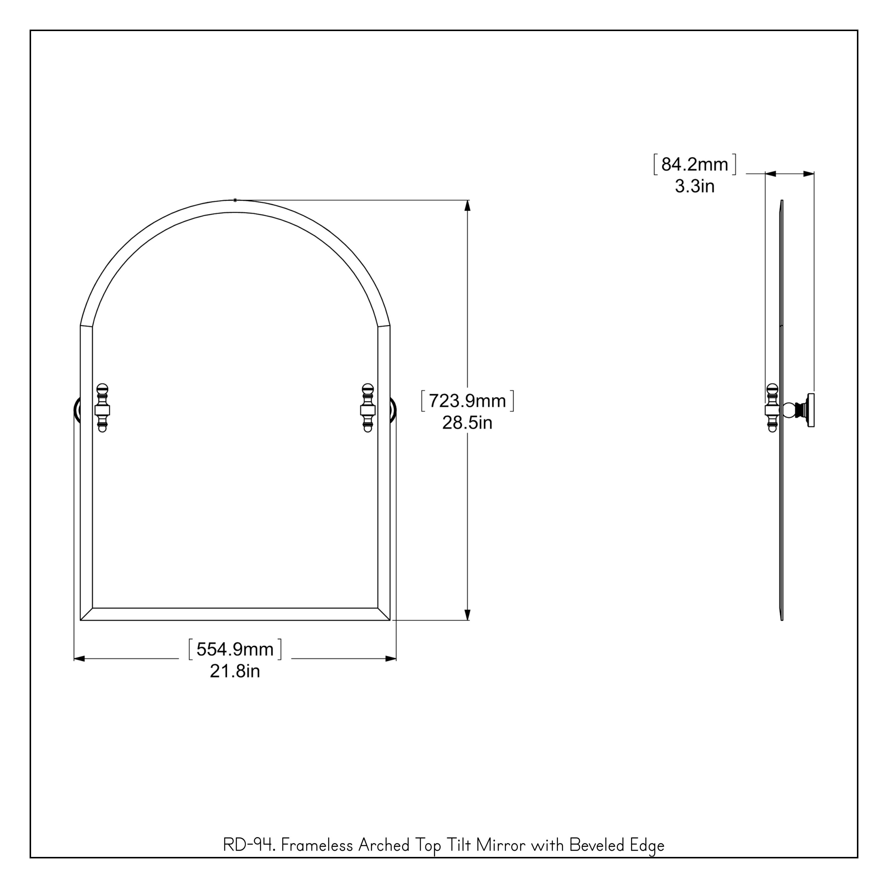 Allied Brass RD-94-PEW Framed-Bath-Mirrors - View #4