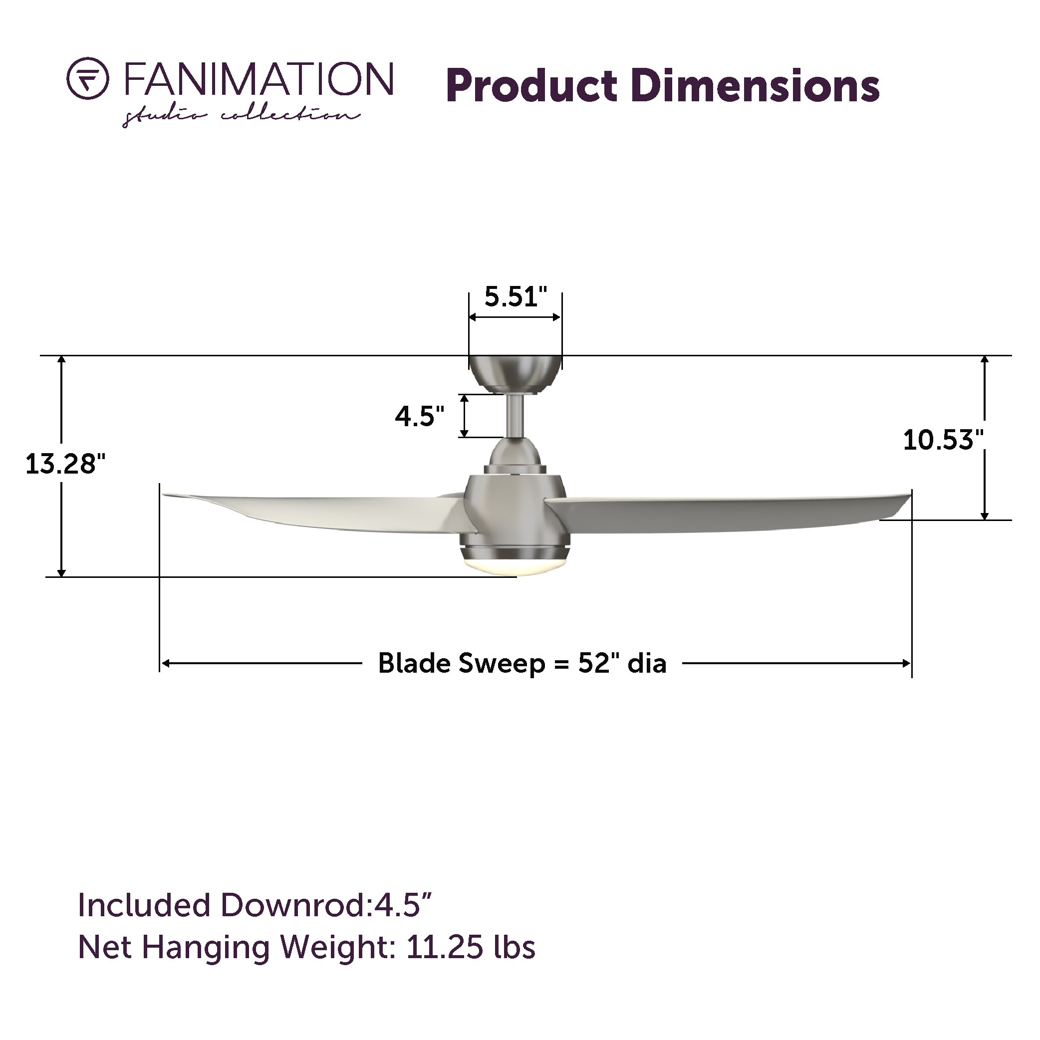Fanimation Studio Collection LP7675LBN Ceiling-Fans - View #9