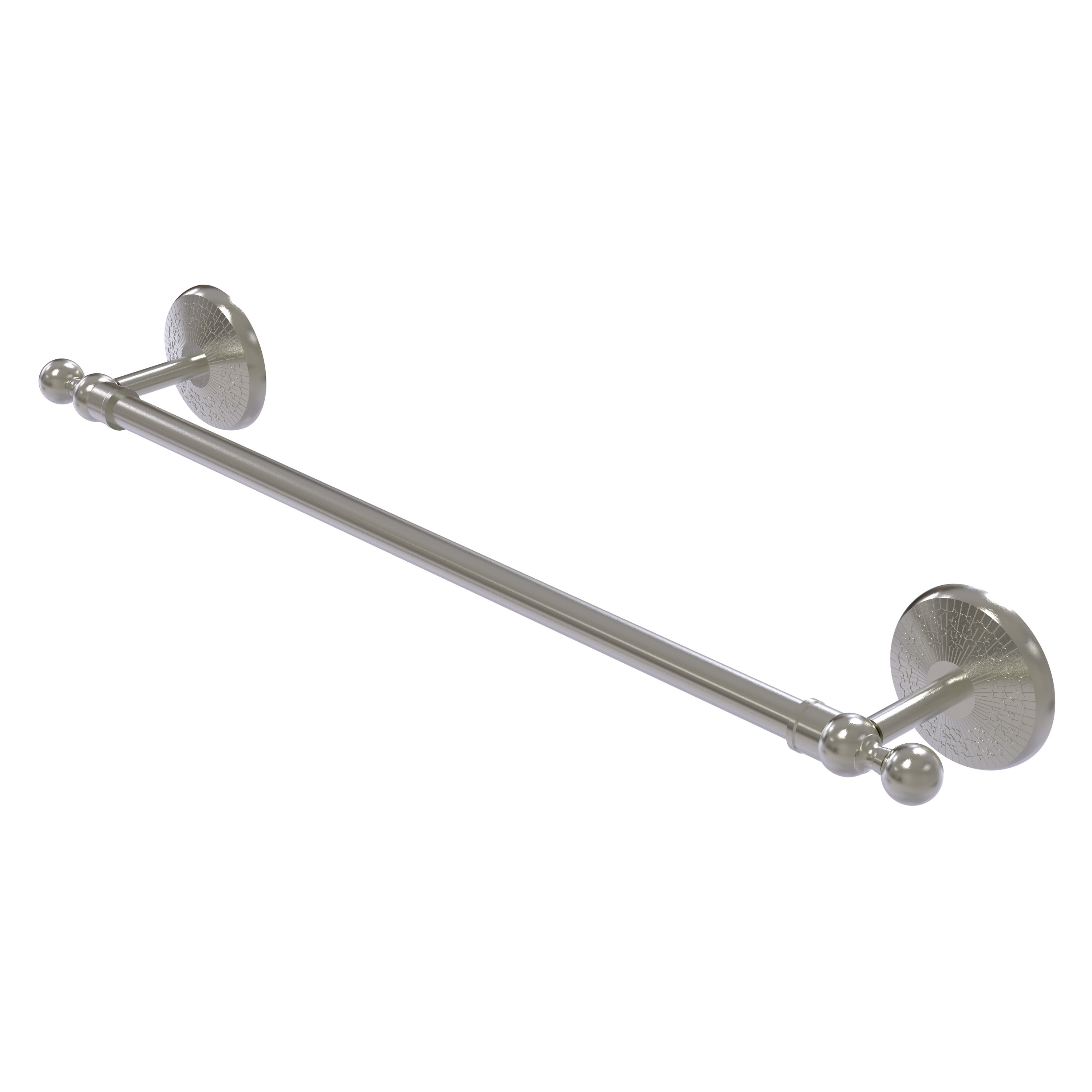 Allied Brass MC-41/36-SN Monte Carlo 36-in Satin Nickel Wall mount Single Towel Bar