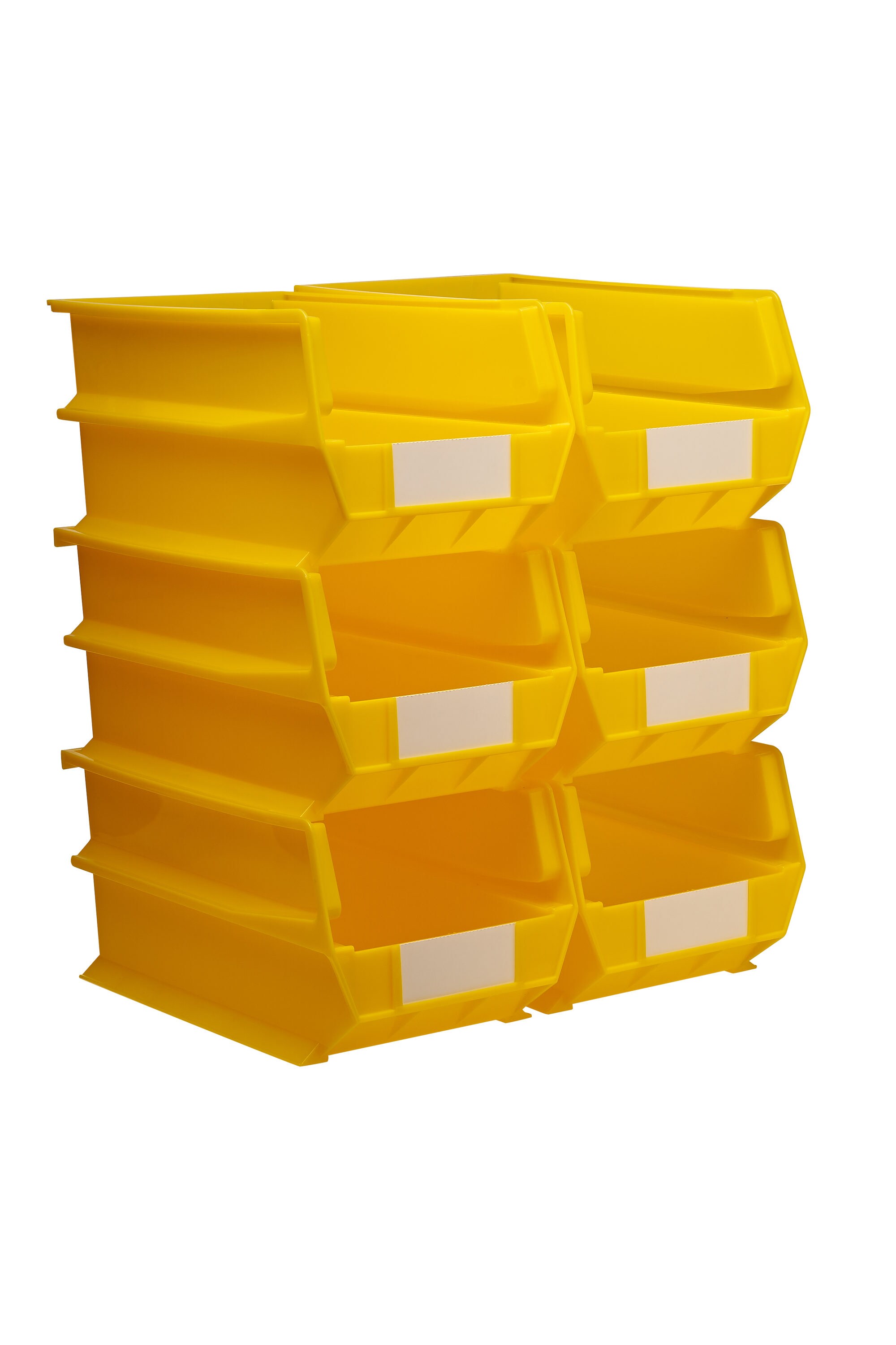 Project Source 5.2-in W x 4.33-in H x 6.69-in D Yellow Plastic Bin