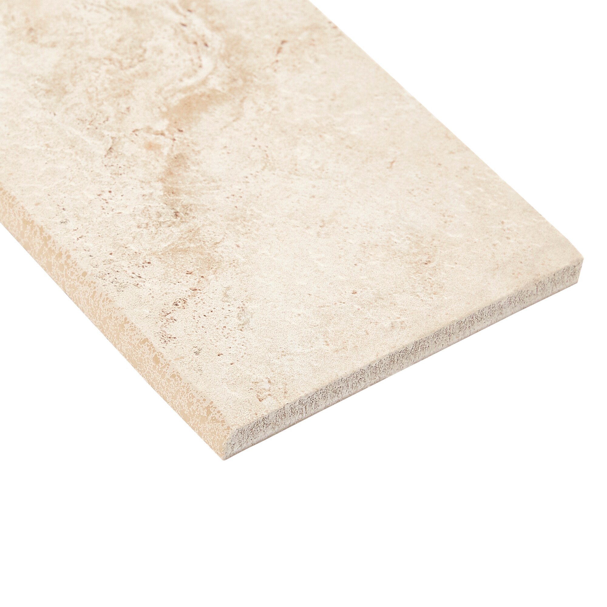 American Olean Bordeaux Chameau Porcelain Bullnose Tile (3-in x 13-in ...