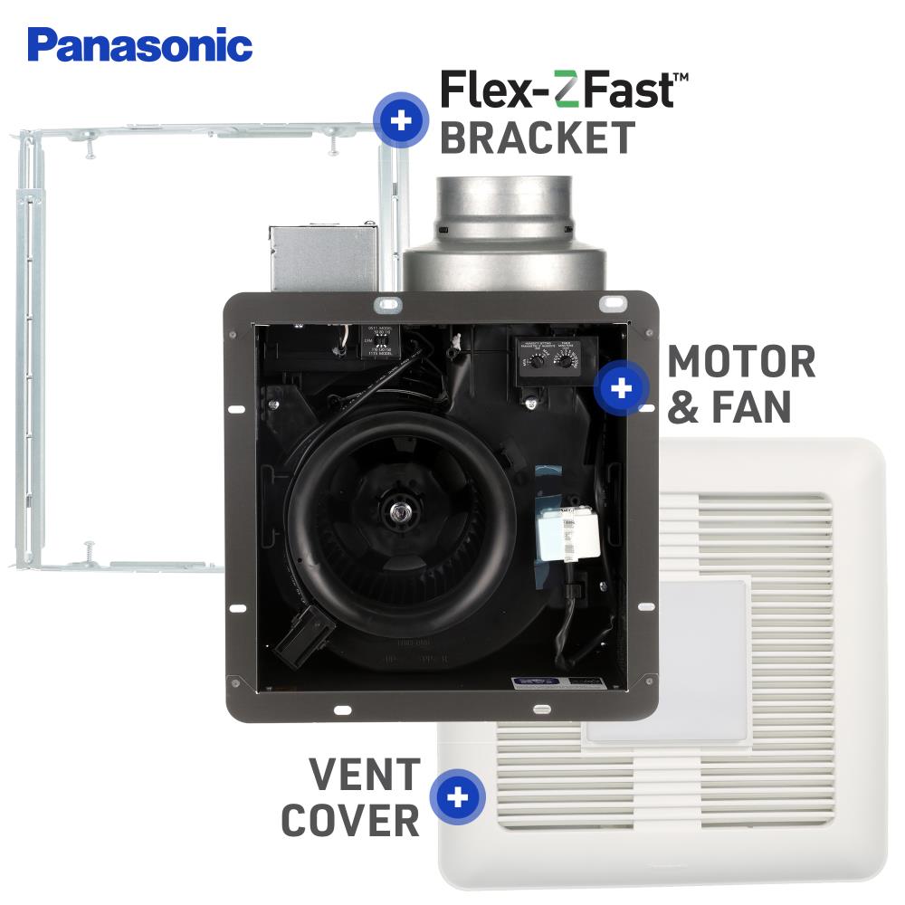 Panasonic WhisperSense 0.4-Sone 110-CFM White Lighted Bathroom Fan 