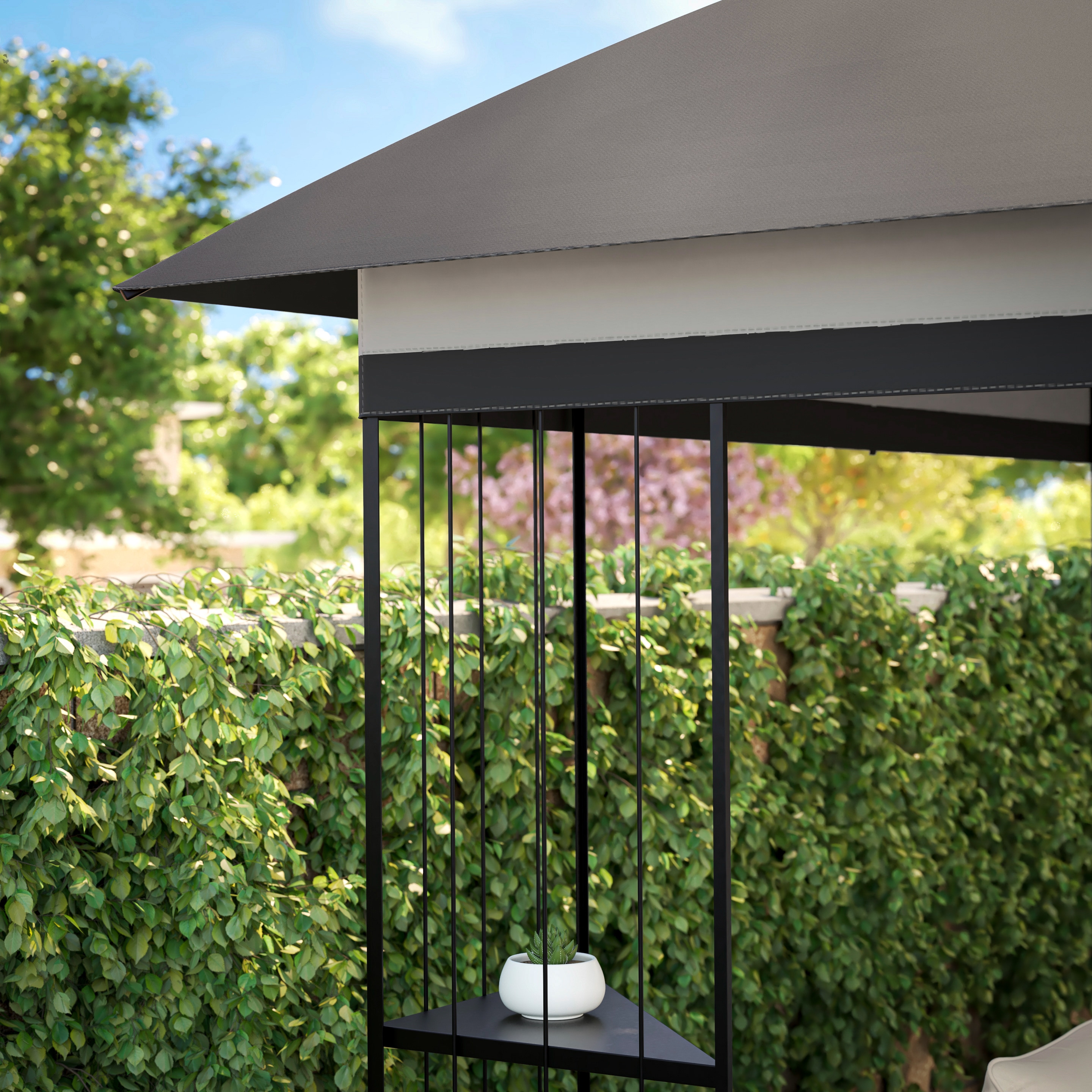 Style Selections TPGAZ9116B Wood-Resin-Gazebos - View #2