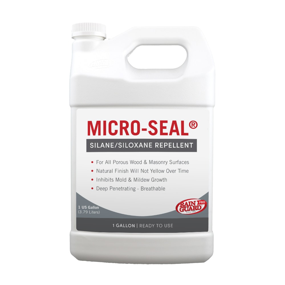 RainguardPro CR-0356 Micro-Seal Clear, Natural Super flat Transparent Water-based Mildew Resistant Mold Resistant Interior/Exterior Sealer ( 1-gallon )