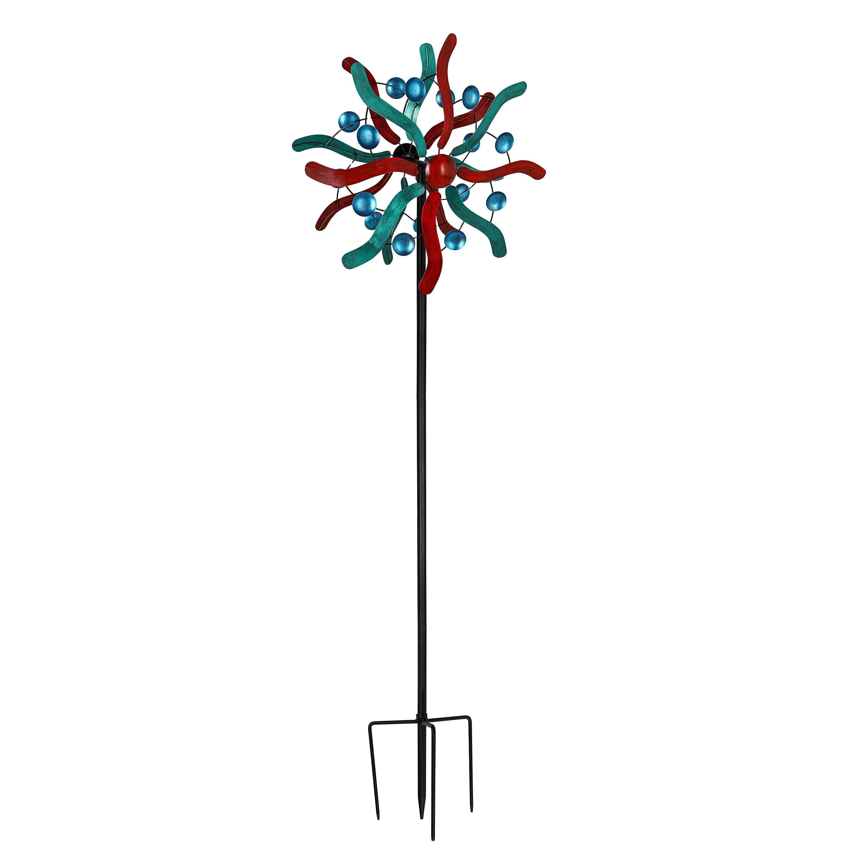 Evergreen Multi-color Aluminum Wind Spinner #47M5417