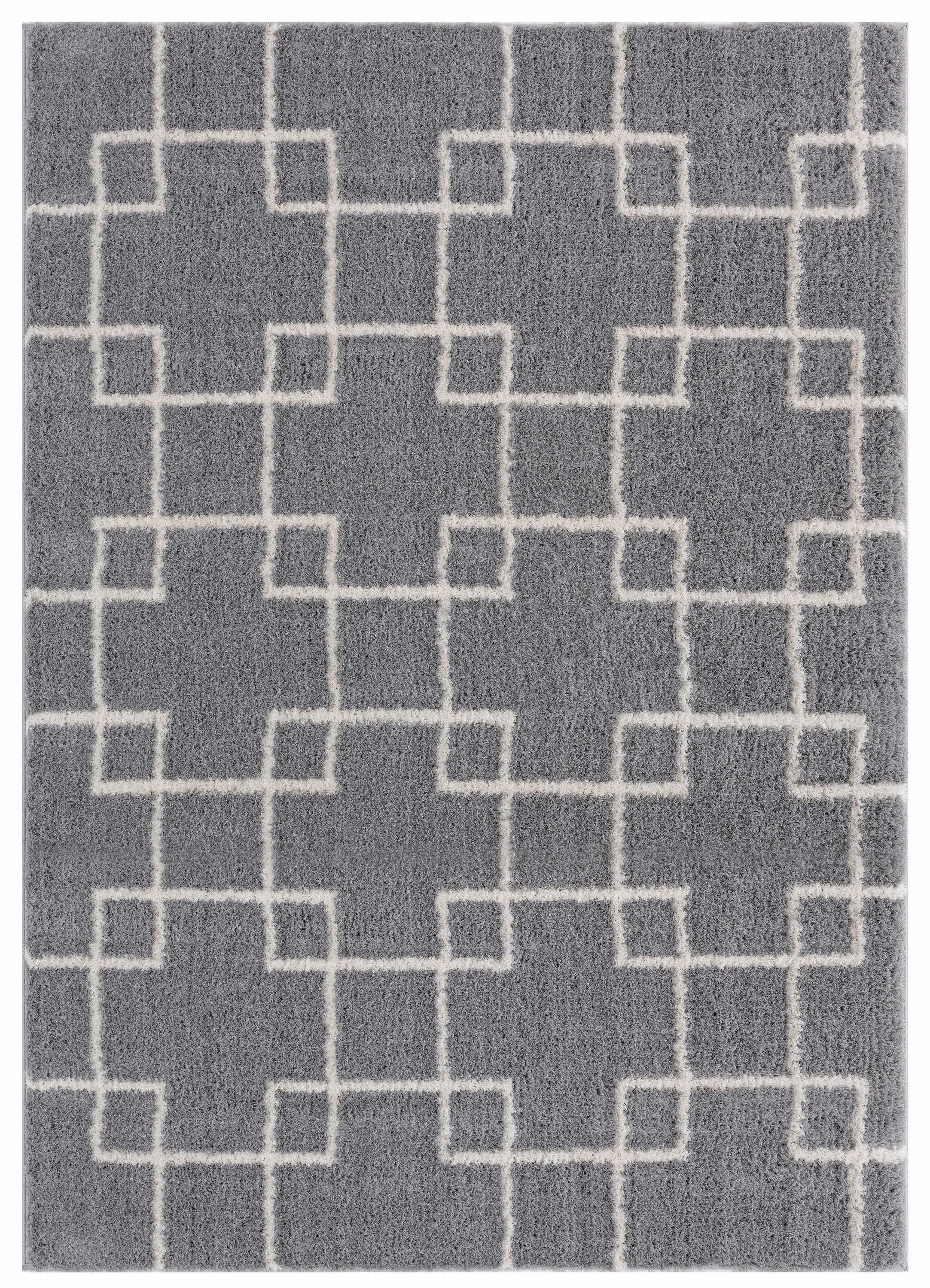 United Weavers Of America 1840 20572 24 Tranquility 2 x 3 (ft) Polyester Grey Rectangular Indoor Geometric Mid-Century Modern Area rug