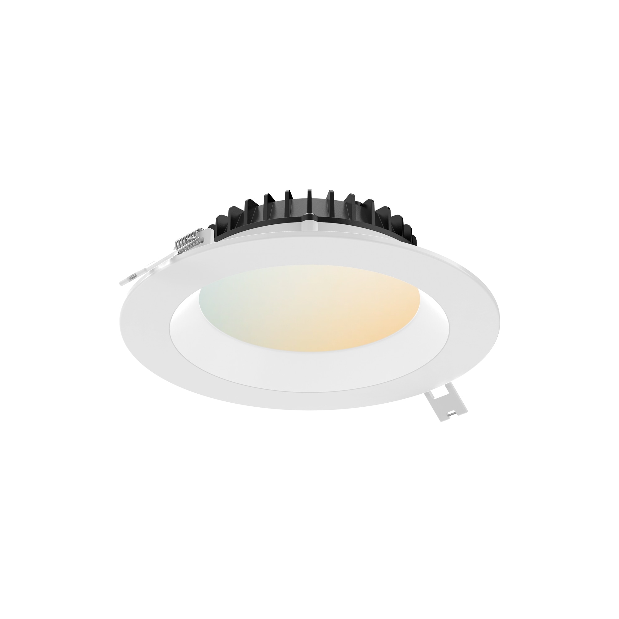 DALS Lighting DCP-DDP6WH Smart Compatible Bluetooth Compatibility White 6-in 1500 -Lumens Switchable white Round Dimmable LED Canless Wet rated Recessed Downlight
