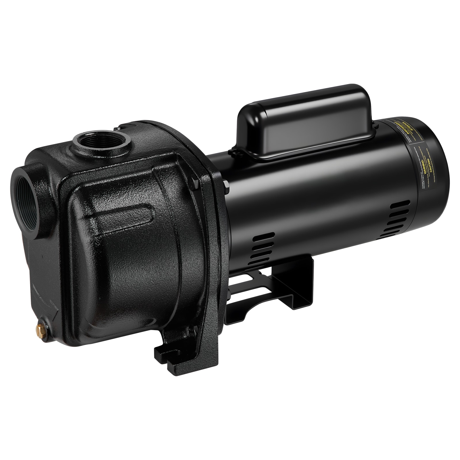 VEVOR 2 HP Shallow Well Jet Pump  230 Volt  5200 GPH Cast Iron Well Jet Pump  with 112 ft Max Head Lift  Check Valve  Thermal Protection  Automatic On/Off  for Garden Irrigation Lawn Sprinkler System